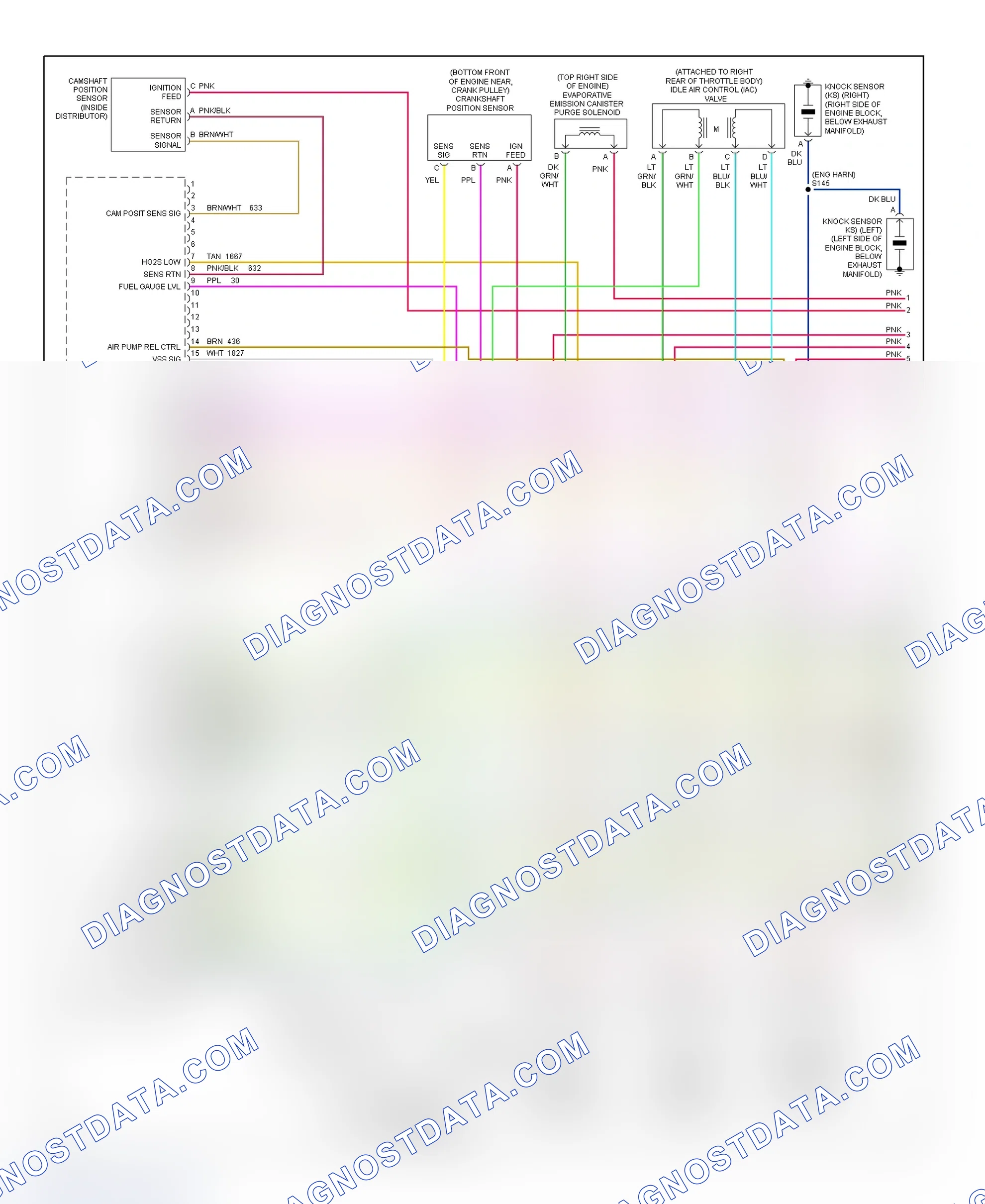 Scheme 83: PCM Wiring Diagram (Pickup & Suburban - 7.4L - 1 Of 4)