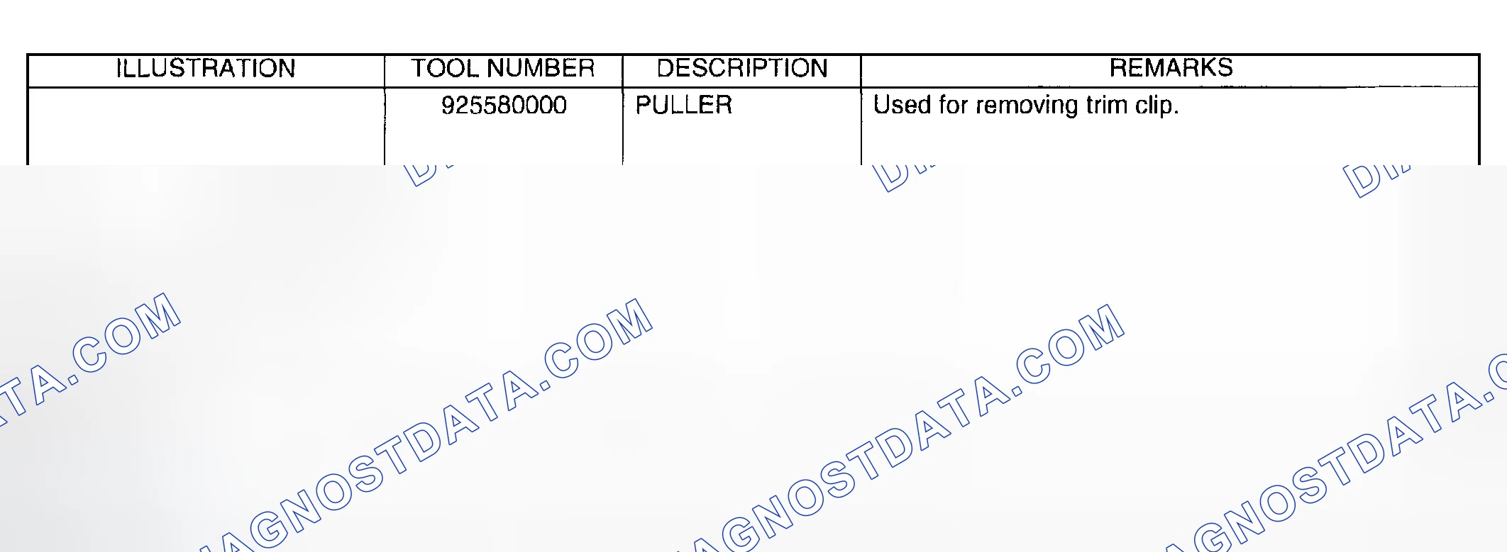 Scheme 47: SPECIAL TOOLS