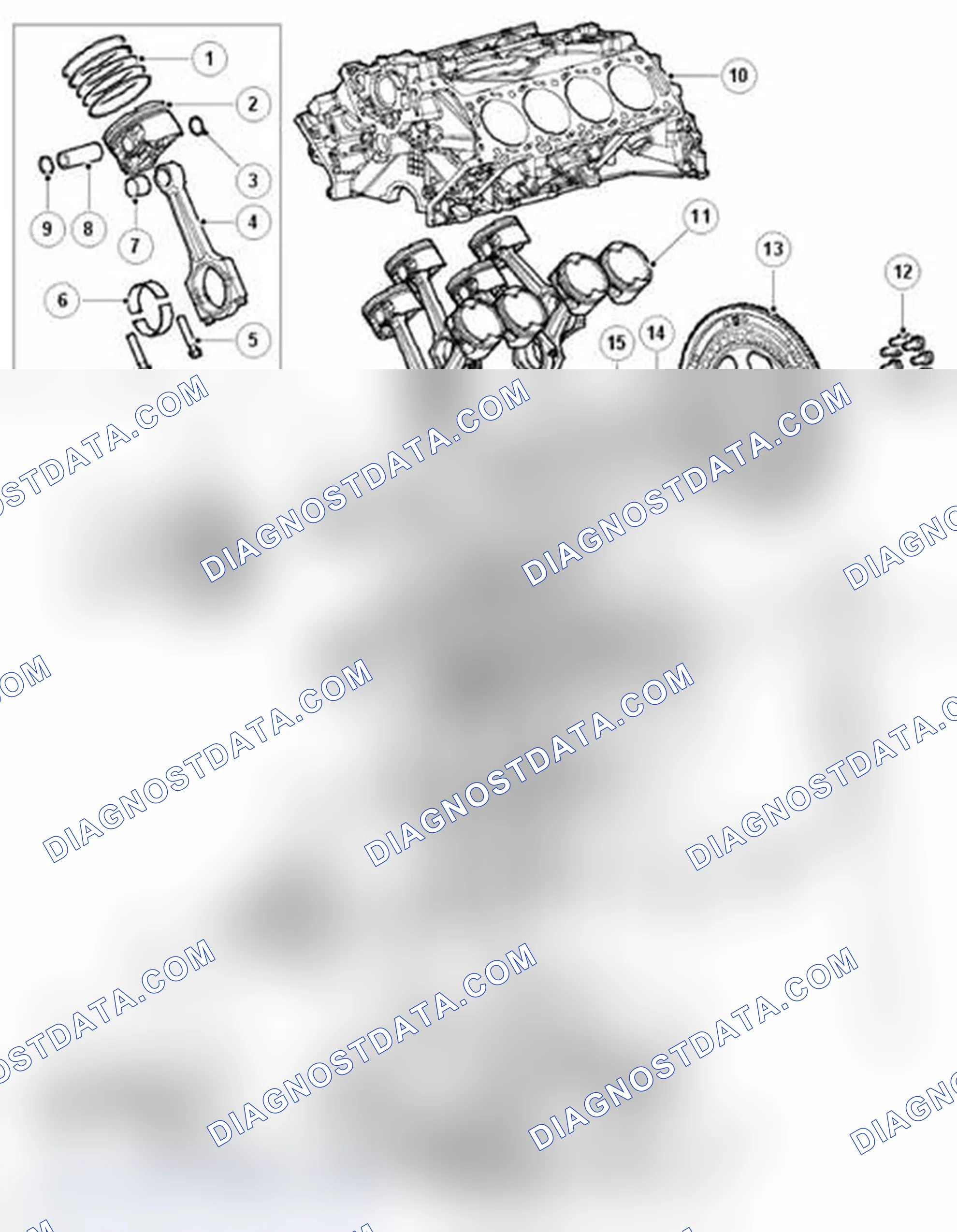 Scheme 5: CYLINDER BLOCK COMPONENTS