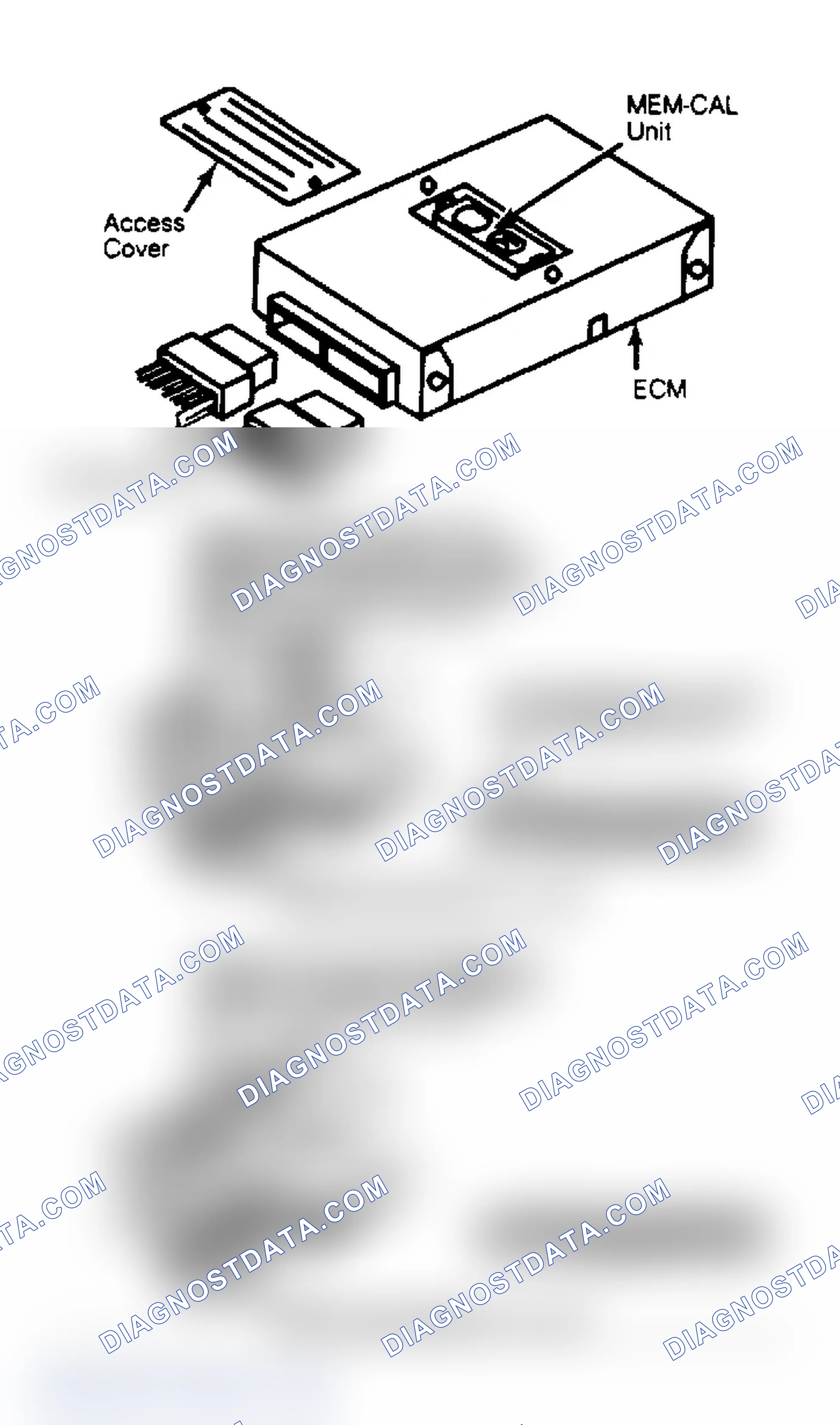 Scheme 3: Replacing MEM-CAL in Electronic Control Module (2.5L Only)