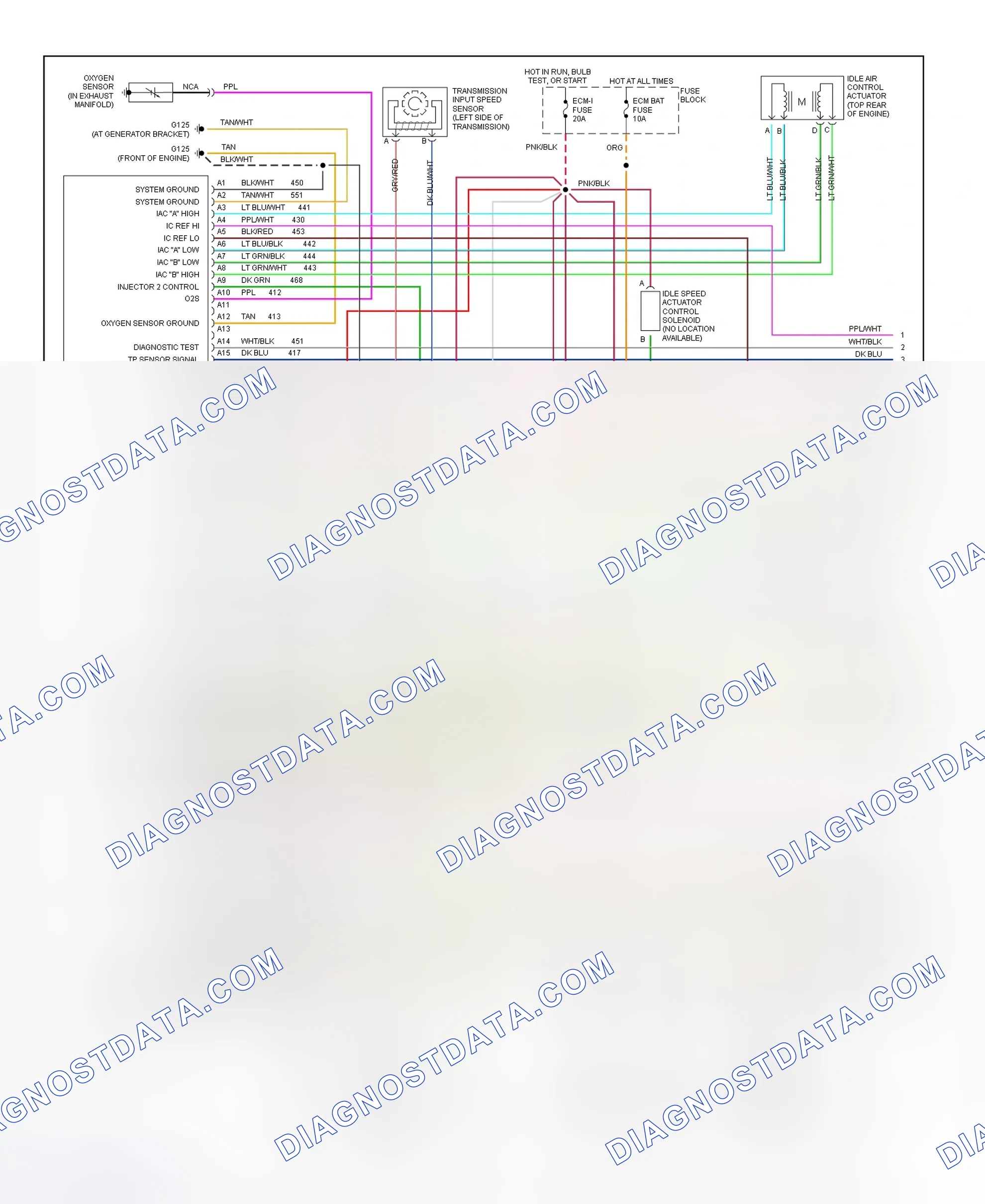 Scheme 258: Wiring Diagram ("P" Series - Cutaway - 5.7L - 1 Of 3)