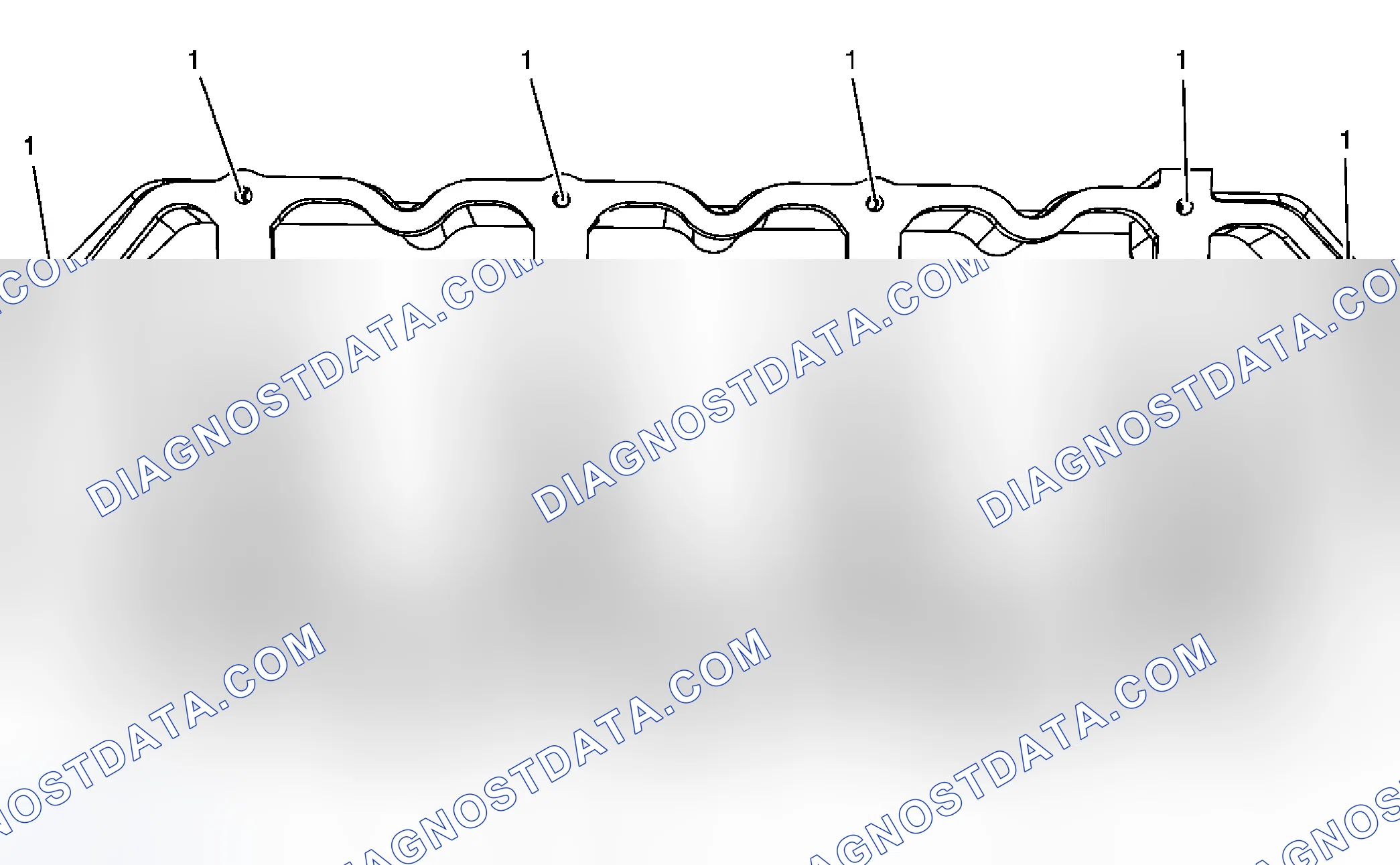 Scheme 26: Lower Rocker Arm Cover - Top View