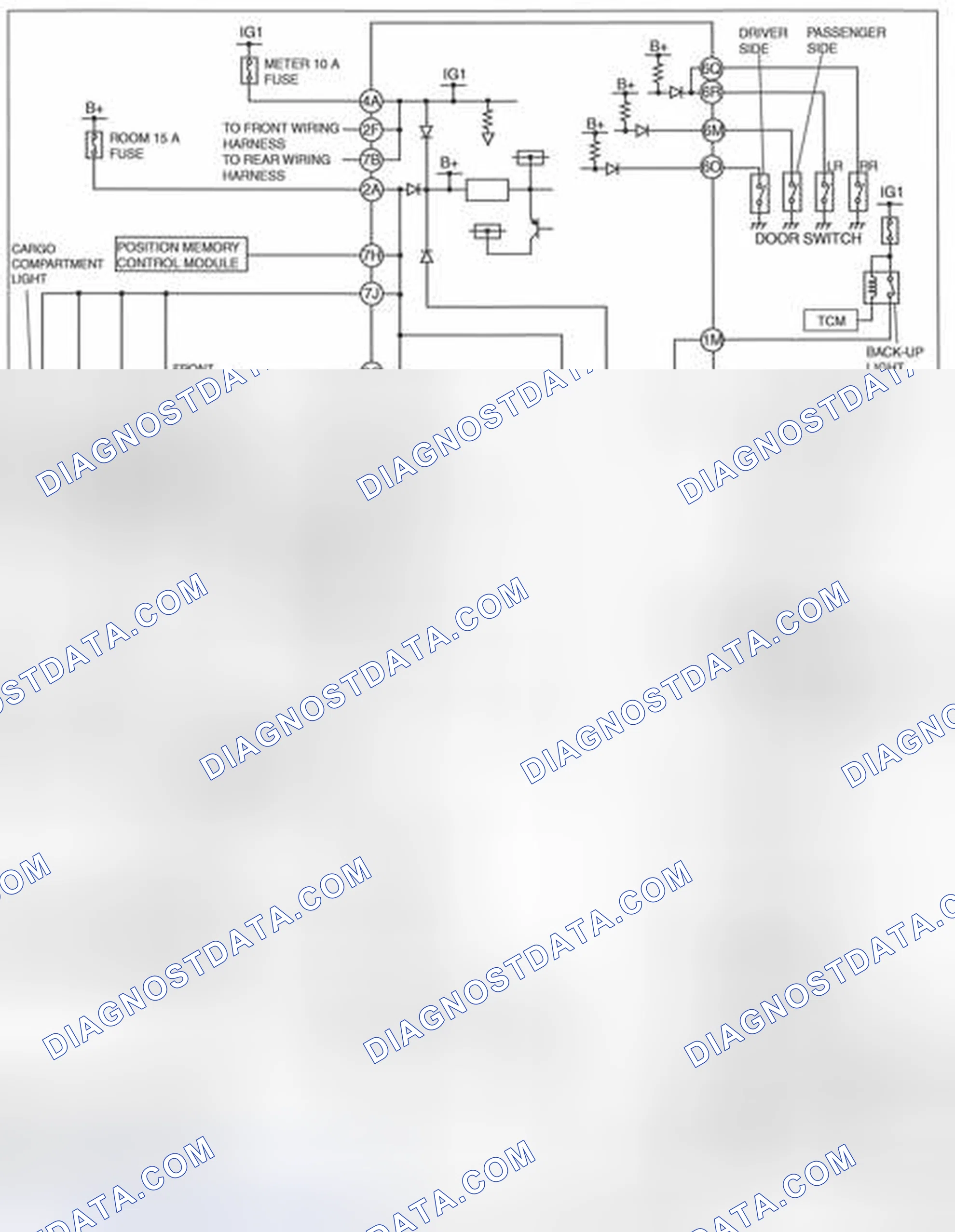 Scheme 1: ON-BOARD DIAGNOSTIC WIRING DIAGRAM [BCM]