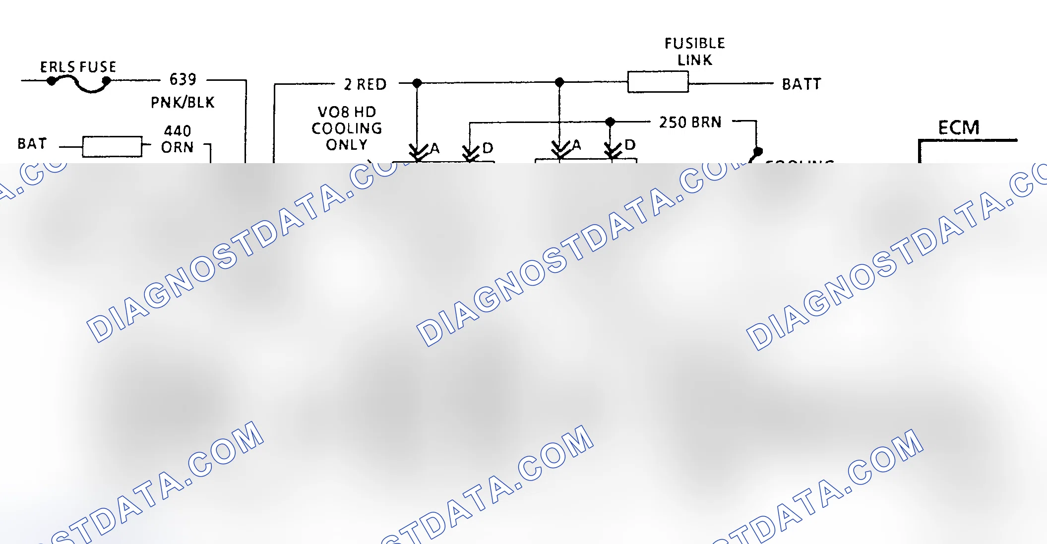 Scheme 172: Chart C12H, Schematic, Coolant Fan Check (A/C Equipped w/Heavy Duty Cooling - 3.8L "A" Body)