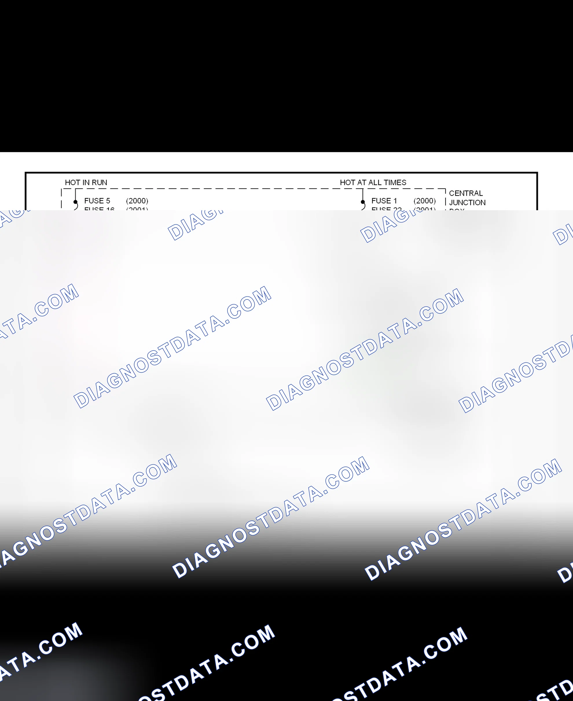Fig. 191: Shift Interlock System Wiring Diagram (2001 Crown Victoria & Grand Marquis)