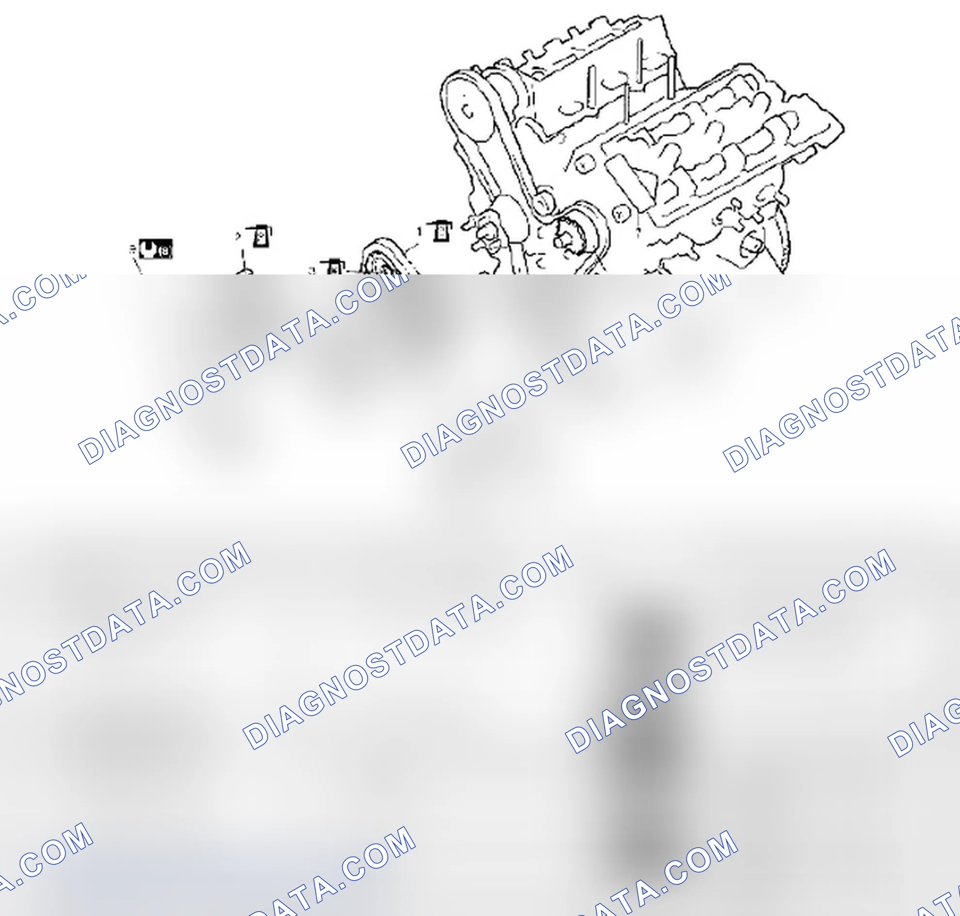 Scheme 62: LH (NO. 1) BANK 2ND TIMING CHAIN AND CHAIN TENSIONER COMPONENTS