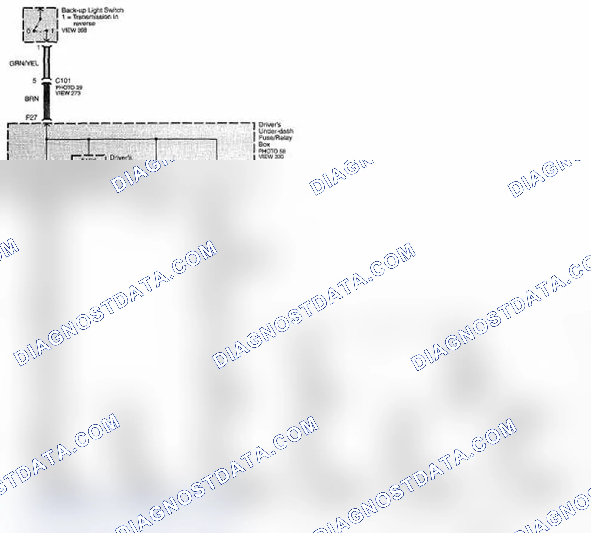 Scheme 174: Back-up Lights Circuit Diagram (M/T) (Page 15-18)