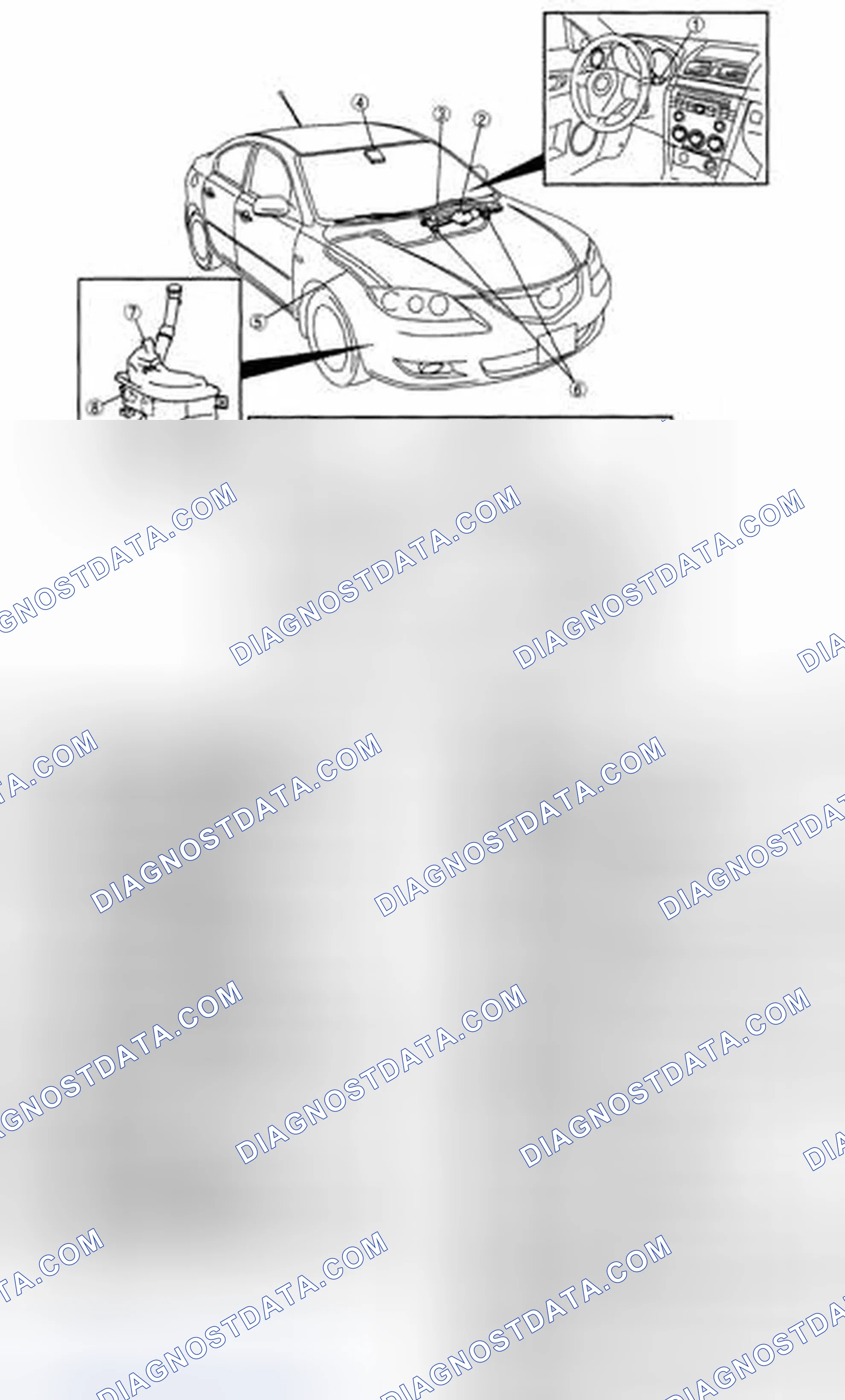 Scheme 1: WIPER/WASHER SYSTEM LOCATION INDEX