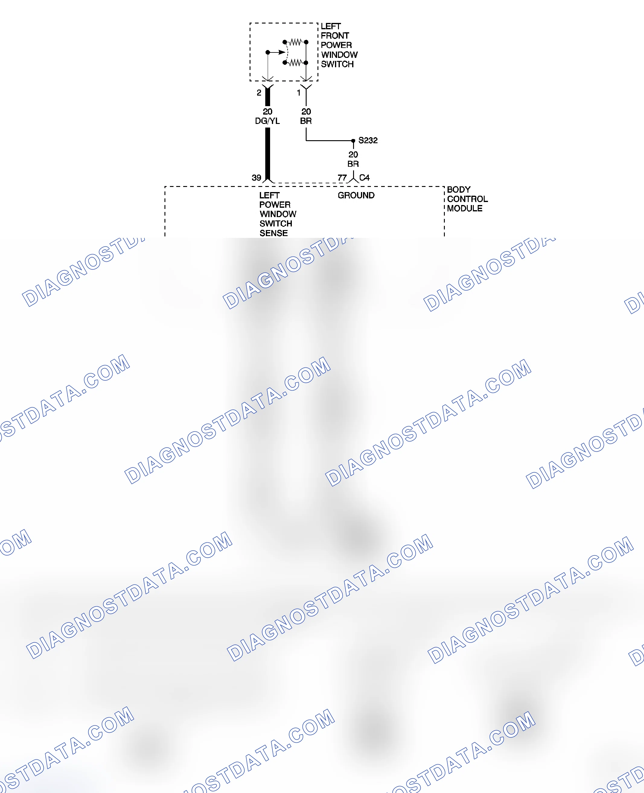 Scheme 1: 1120-04 LEFT POWER WINDOW SWITCH STUCK