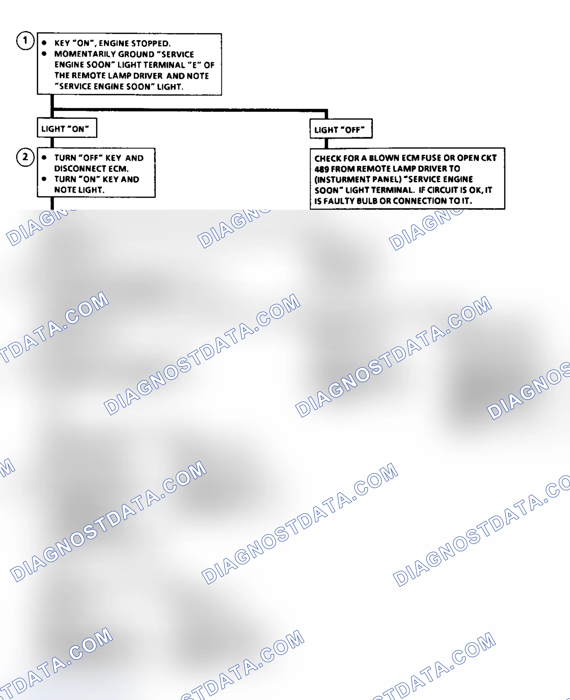 Scheme 31: Flow Chart Service Engine Soon Light Inop.