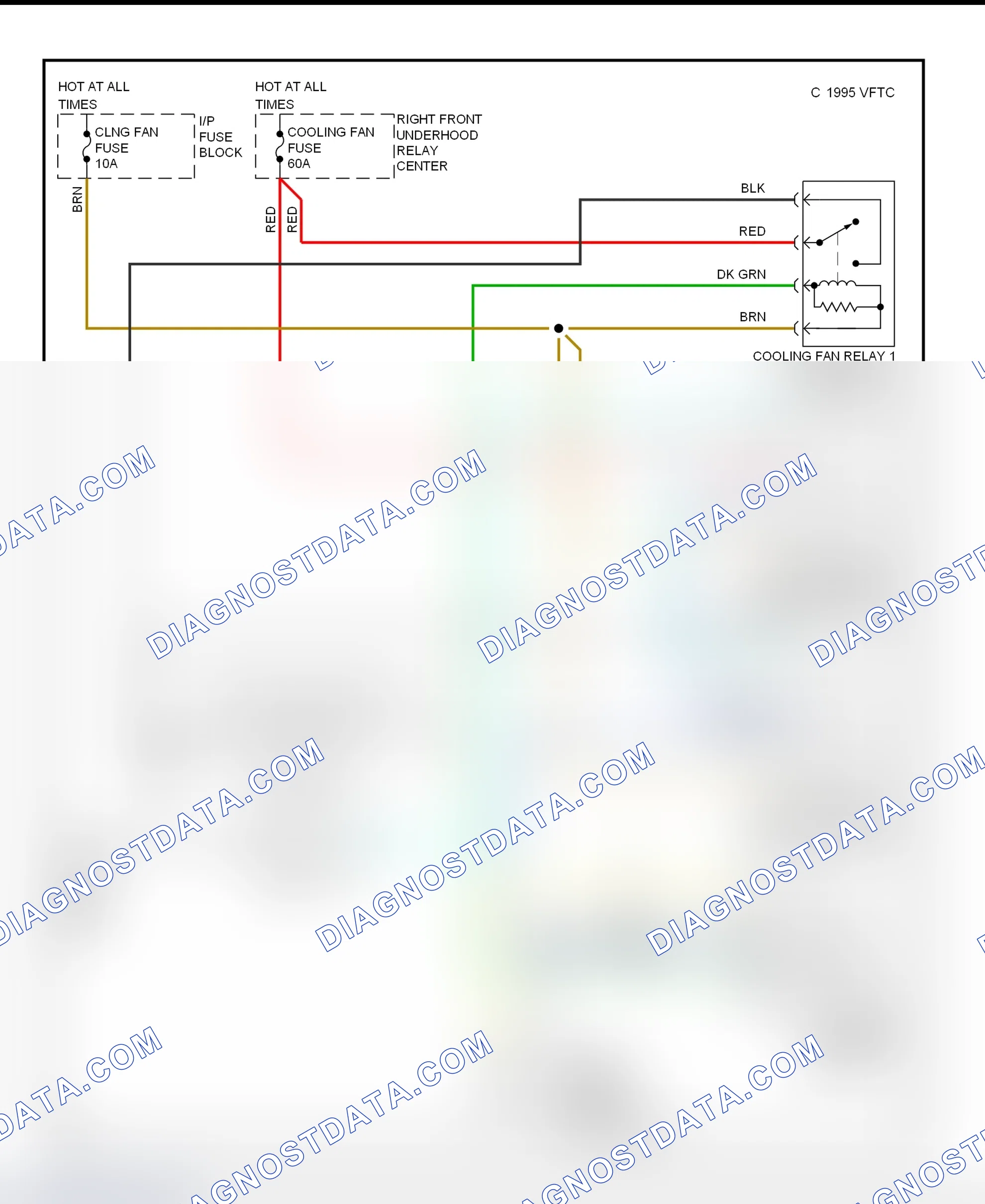 Scheme 34: Cooling Fan Circuit Wiring Diagram