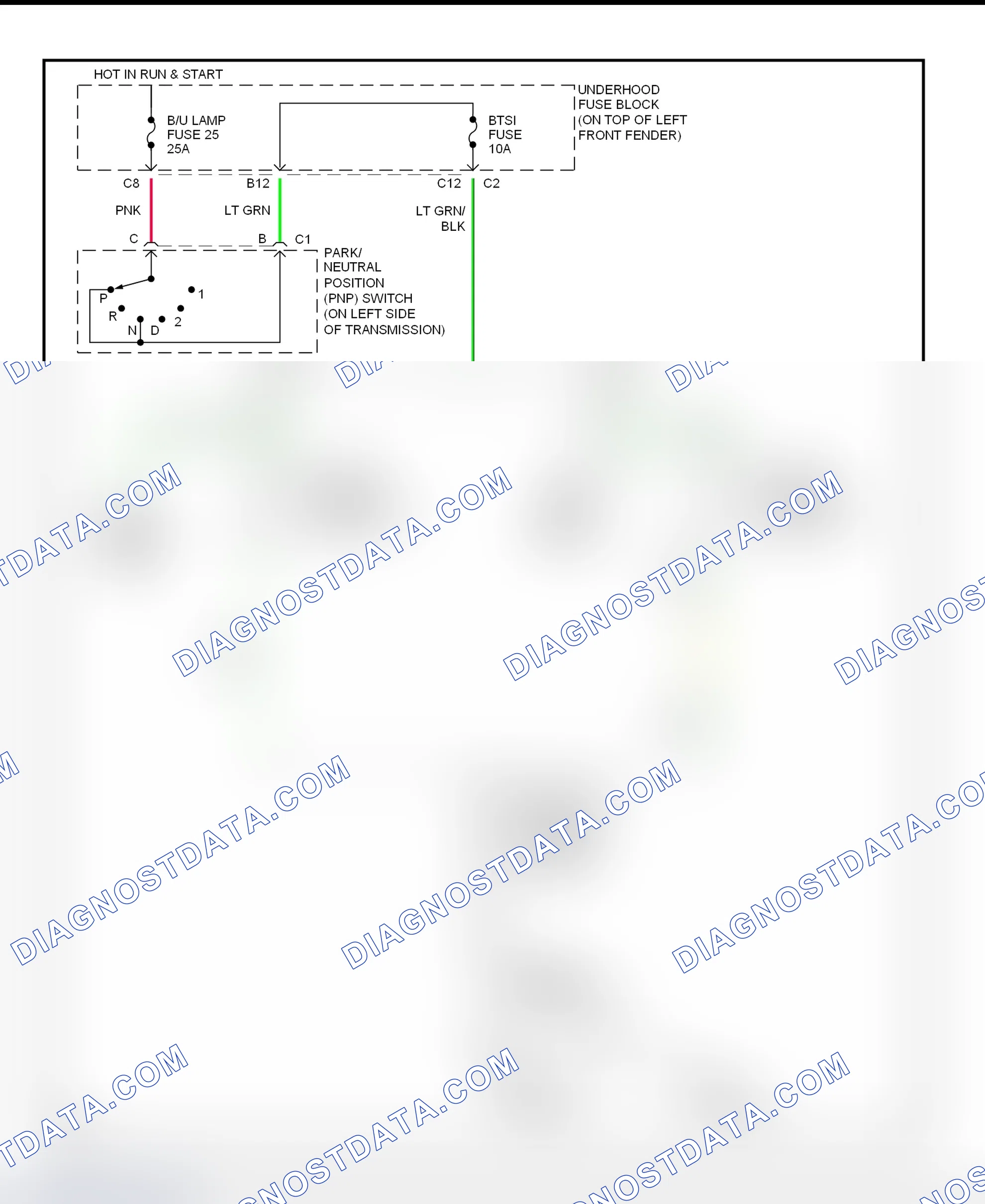 Scheme 33: Shift Interlock System Wiring Diagram (2001 Blazer, Jimmy, Sonoma & S10 Pickup - With Column Shift)