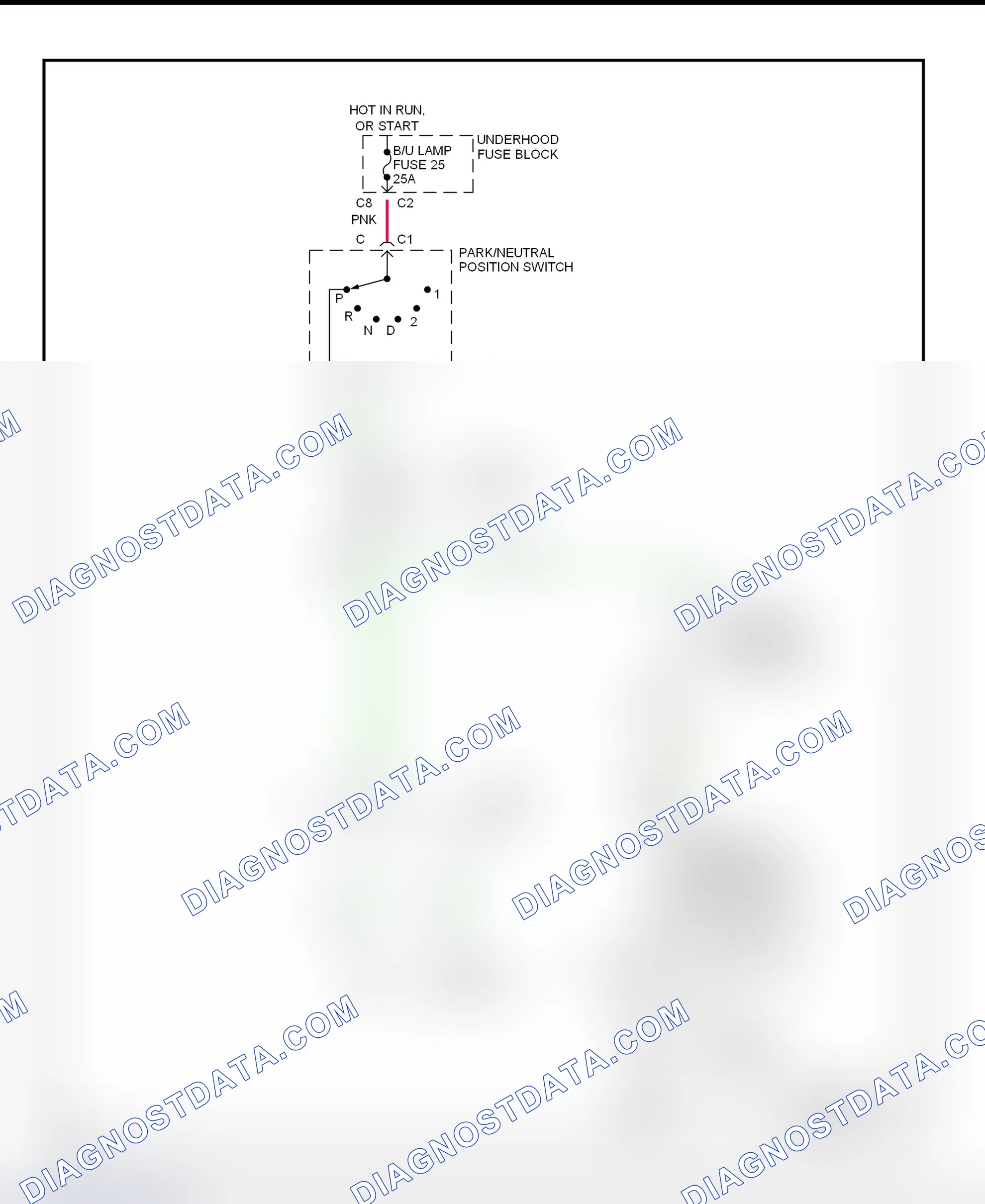 Fig. 9: Shift Interlock System Wiring Diagram ("S" & "T" Series Utility - With Column Shift)