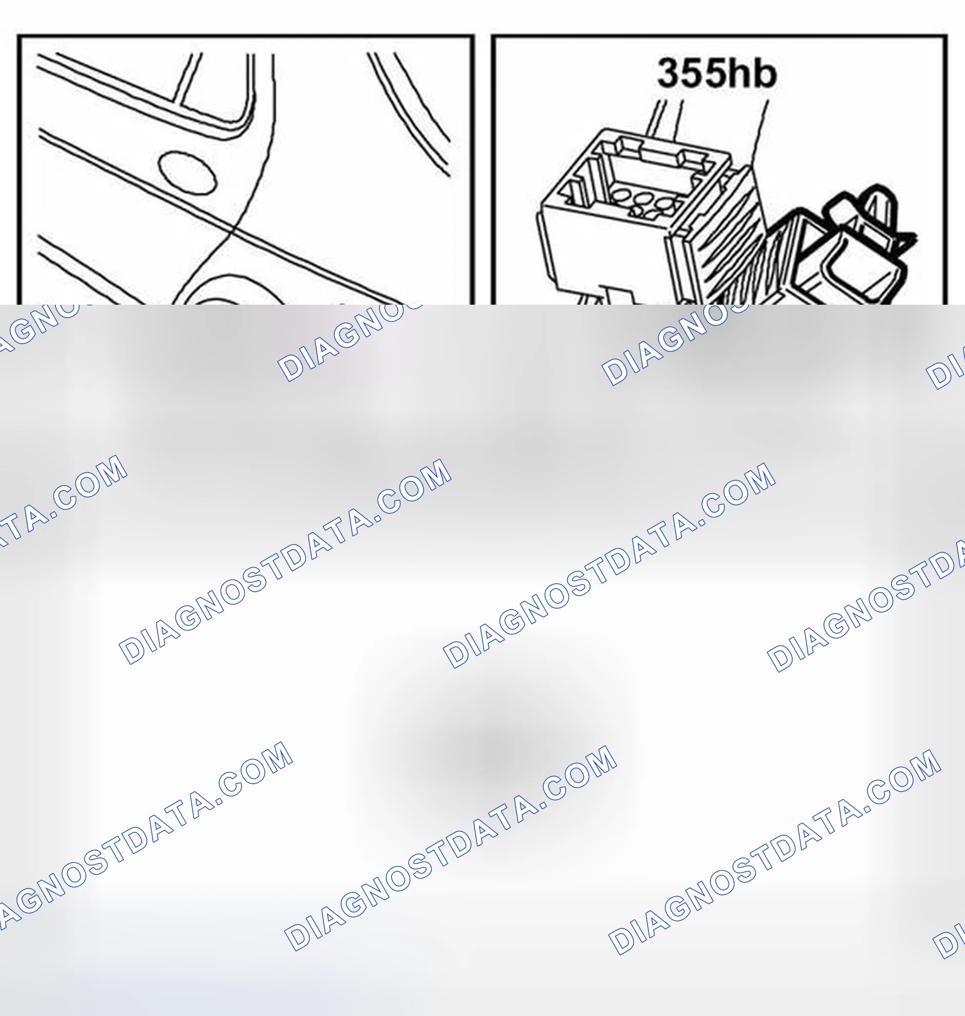 Scheme 94: Connection, CD changer bus connection (355hb)