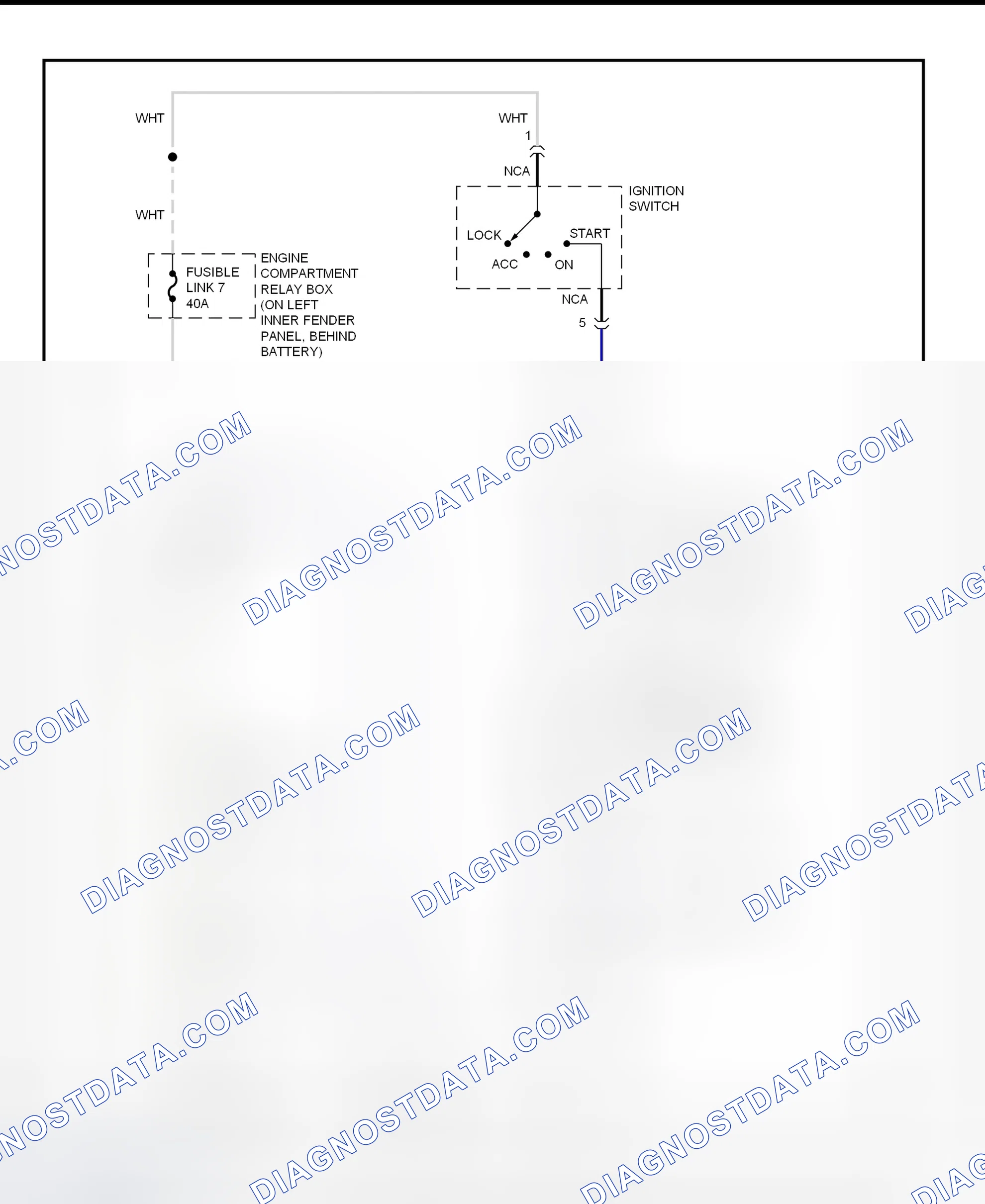 Scheme 10: Starting System Wiring Diagram (Montero)