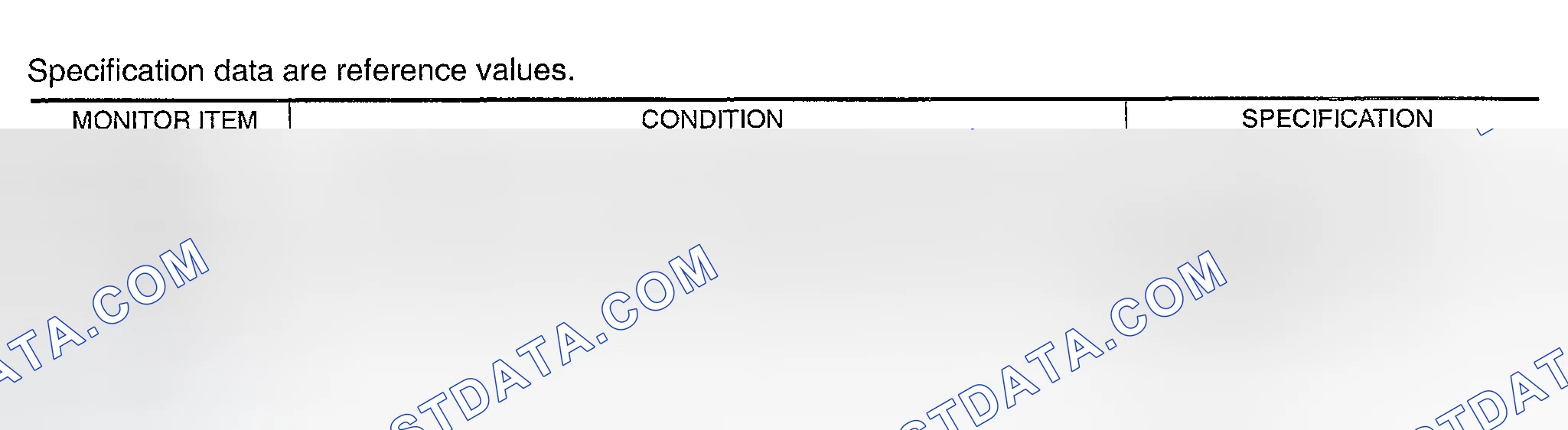 Scheme 667: CONSULT-II Reference Value In Data Monitor Mode
