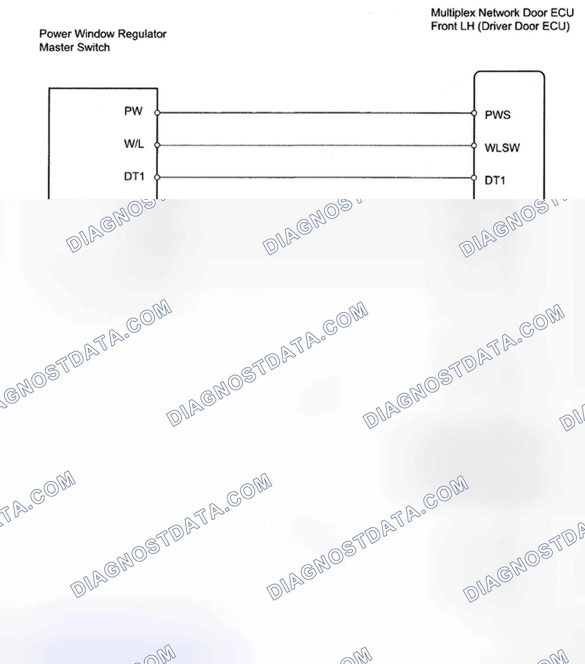 Scheme 13: Remote Up/Down Function Does Not Operation - Wiring Diagram