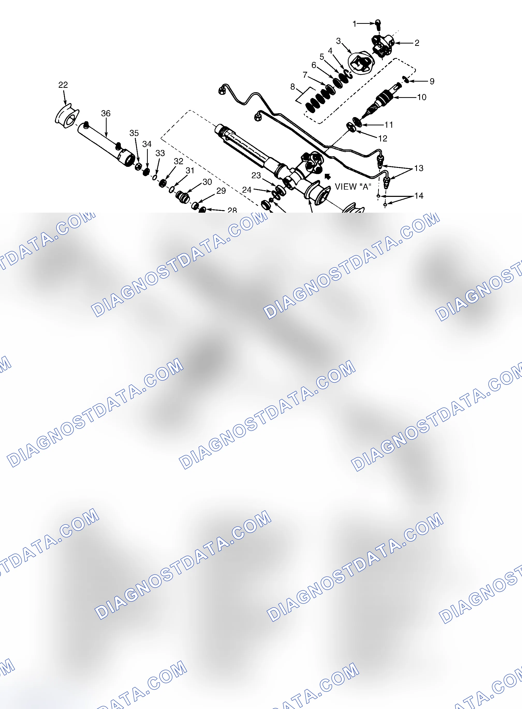 Scheme 3: STEERING RACK & PINION ASSEMBLY