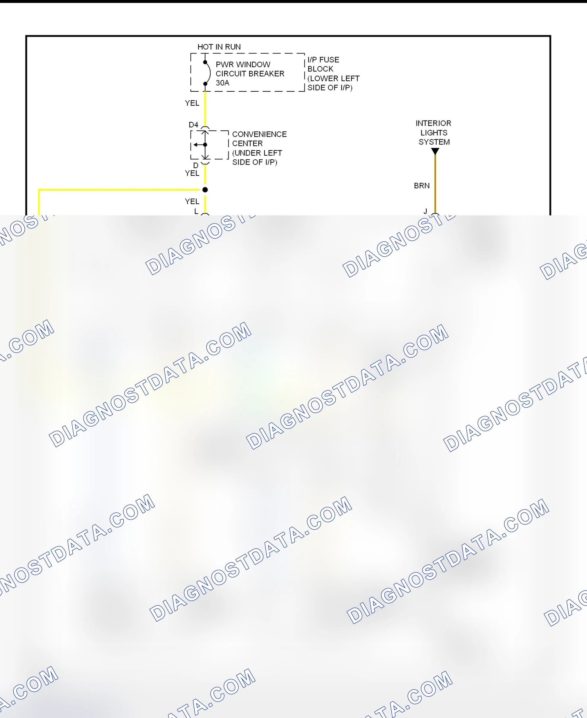 Scheme 1: Power Window Wiring Diagram (2 Door)
