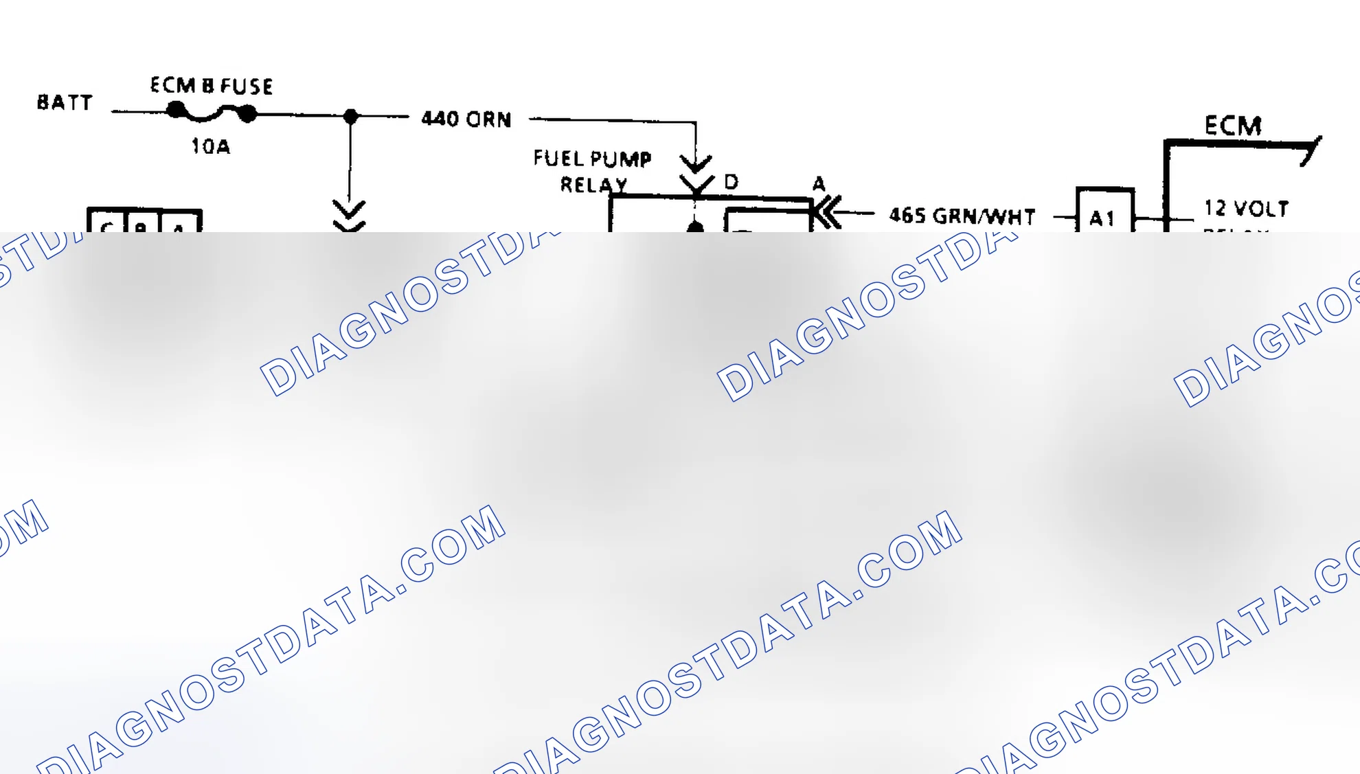 Scheme 77: Code 54: Fuel Pump Circuit/Circuit Diagram ("S", "T" & "M" Series)