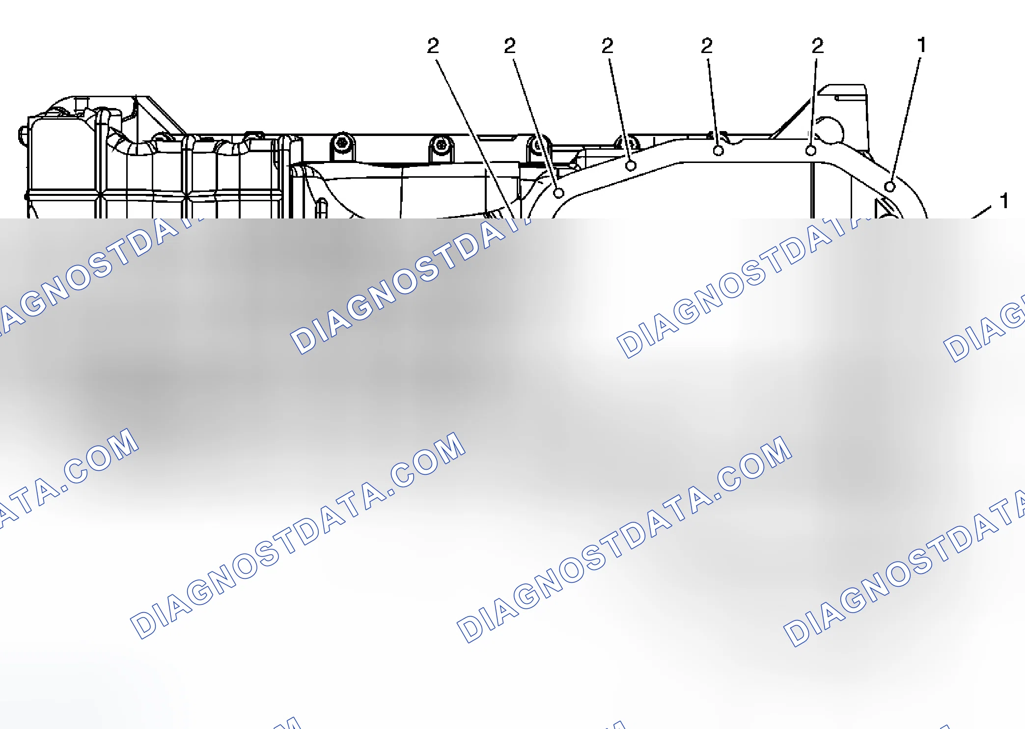 Scheme 116: Upper Oil Pan - Bottom View