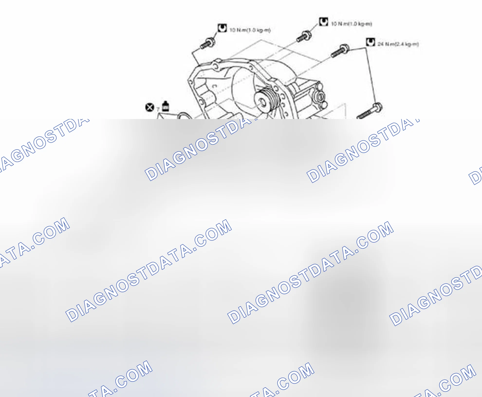 Scheme 128: Transaxle Rear Cover Components