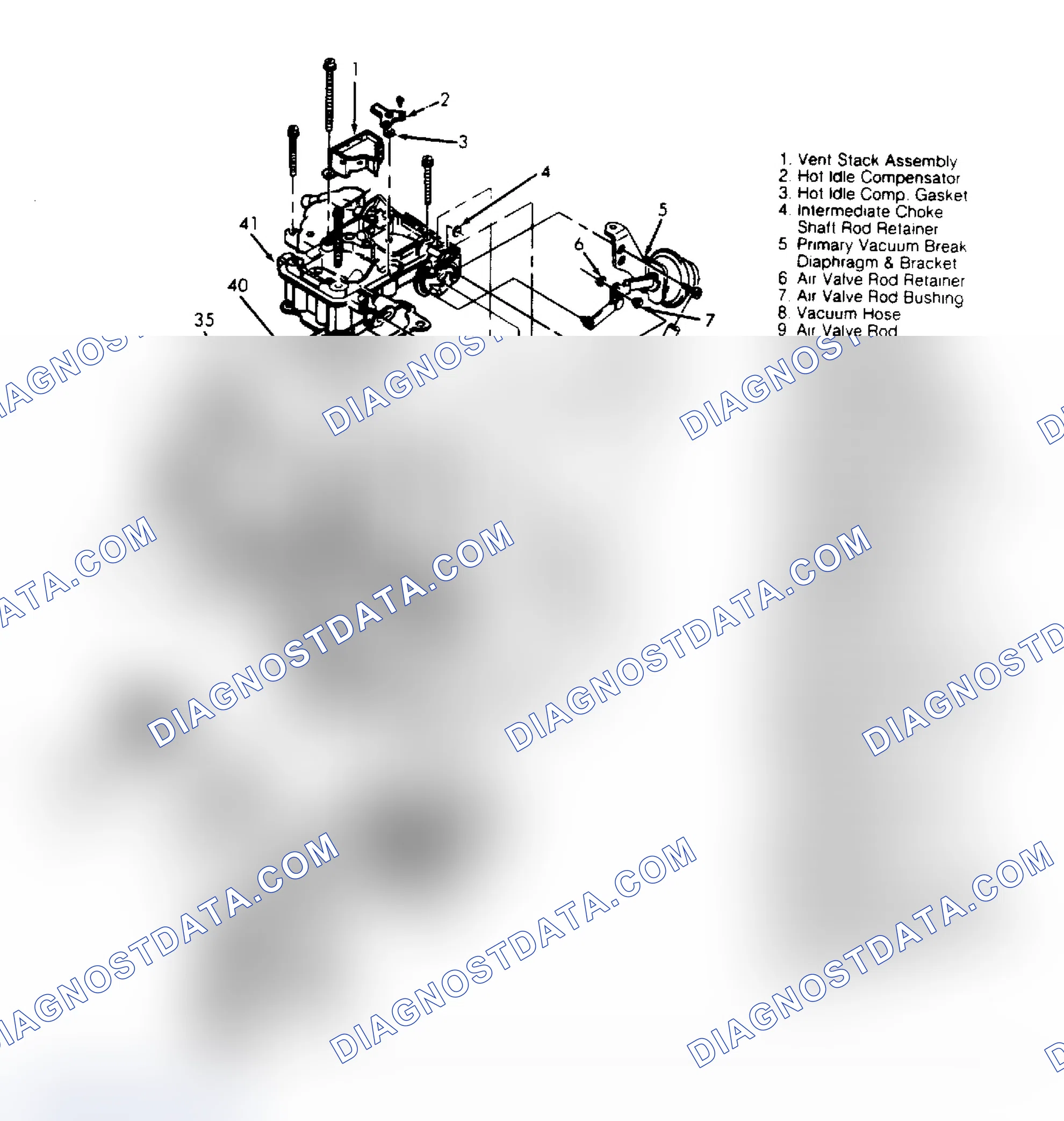 Scheme 67: Exploded View of Rochester Model 2SE Carburetor