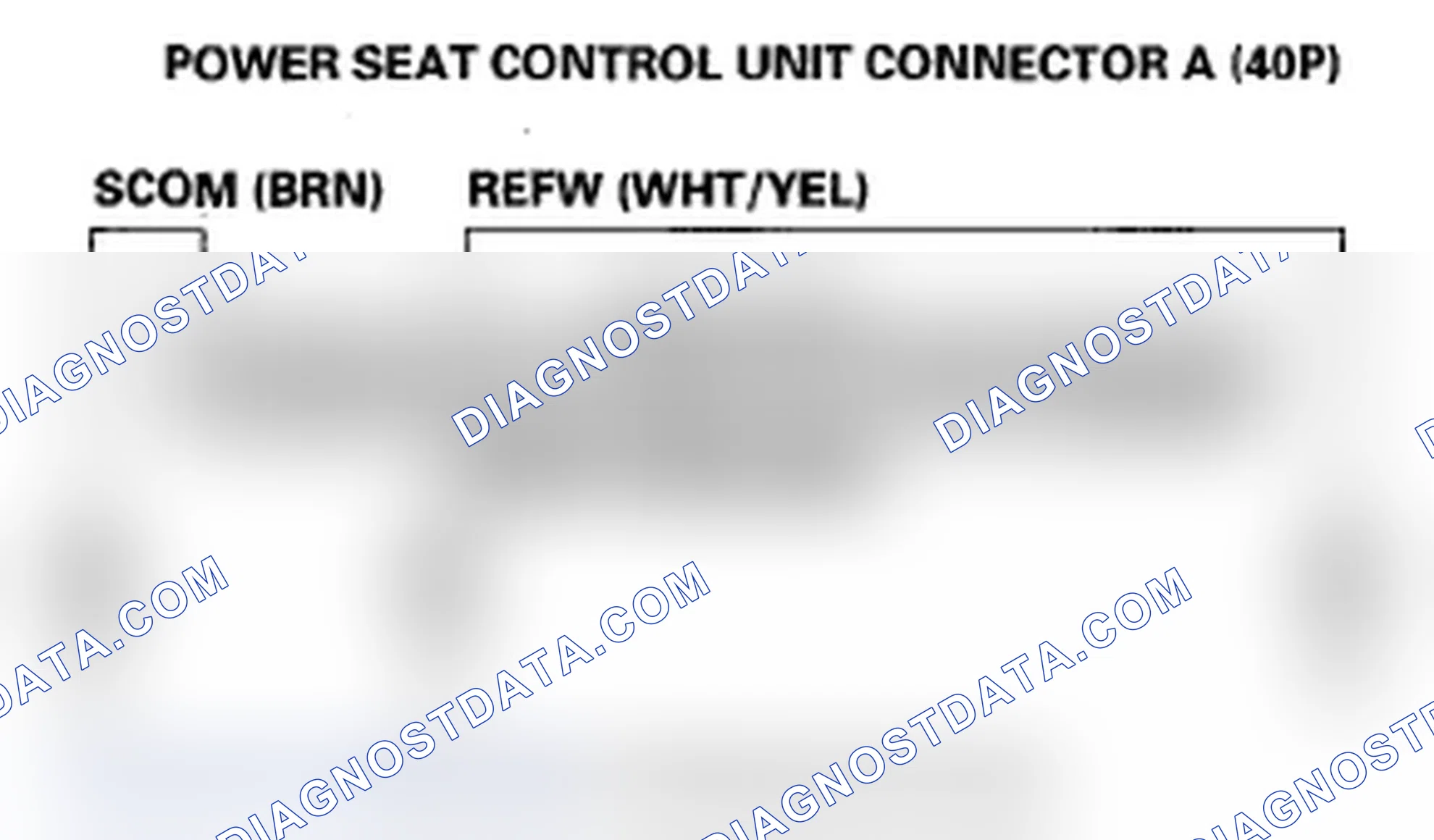 Scheme 67: DTC B1845: Power Seat Recline Switch Circuit Malfunction