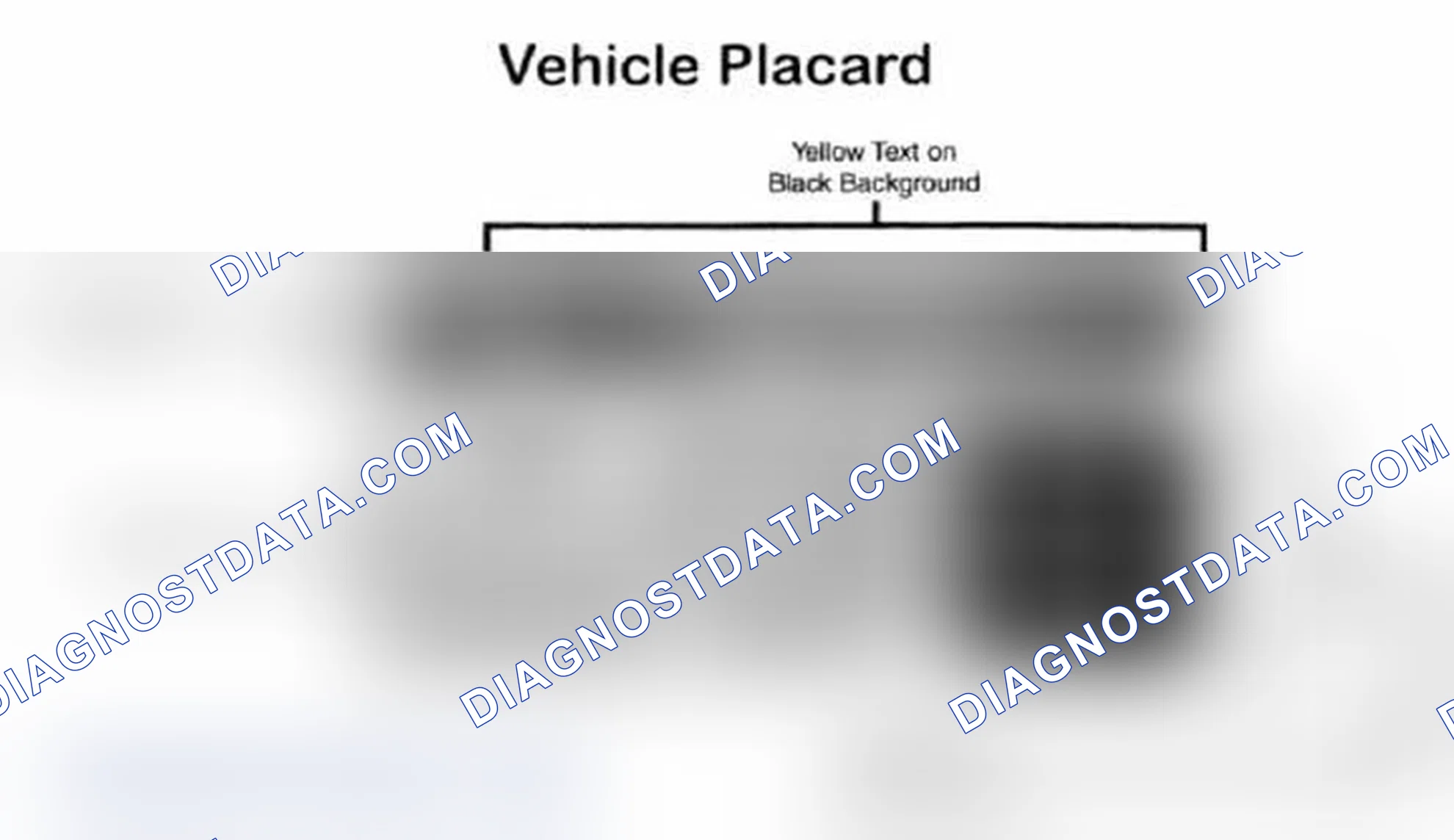 Scheme 28: Vehicle Tire Placard - Typical