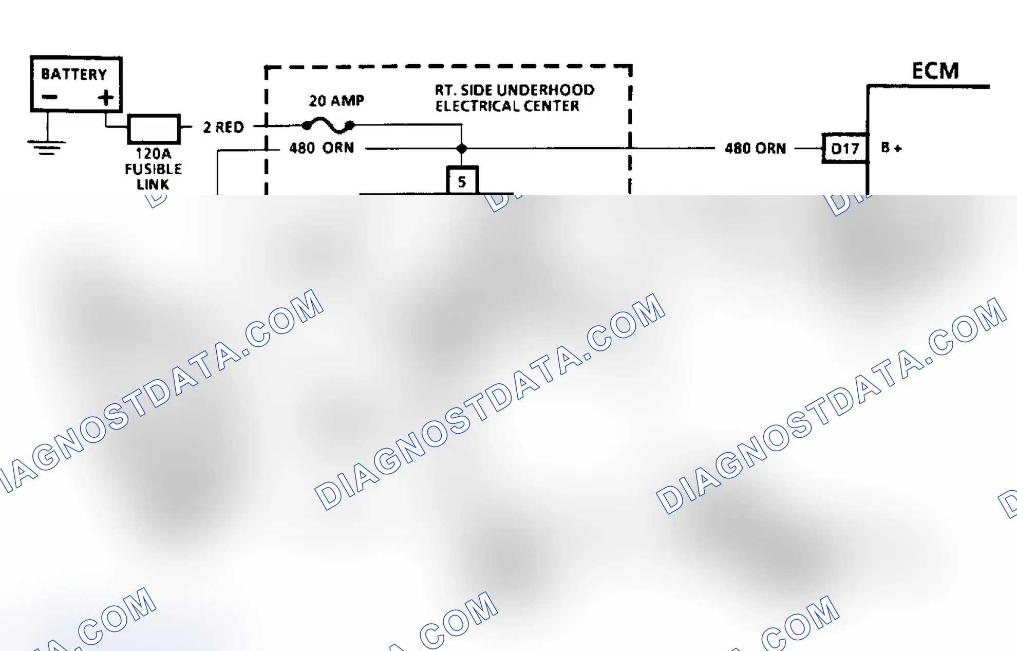 Scheme 199: Code 54, Schematic, Fuel Pump Voltage Low, "W" Body