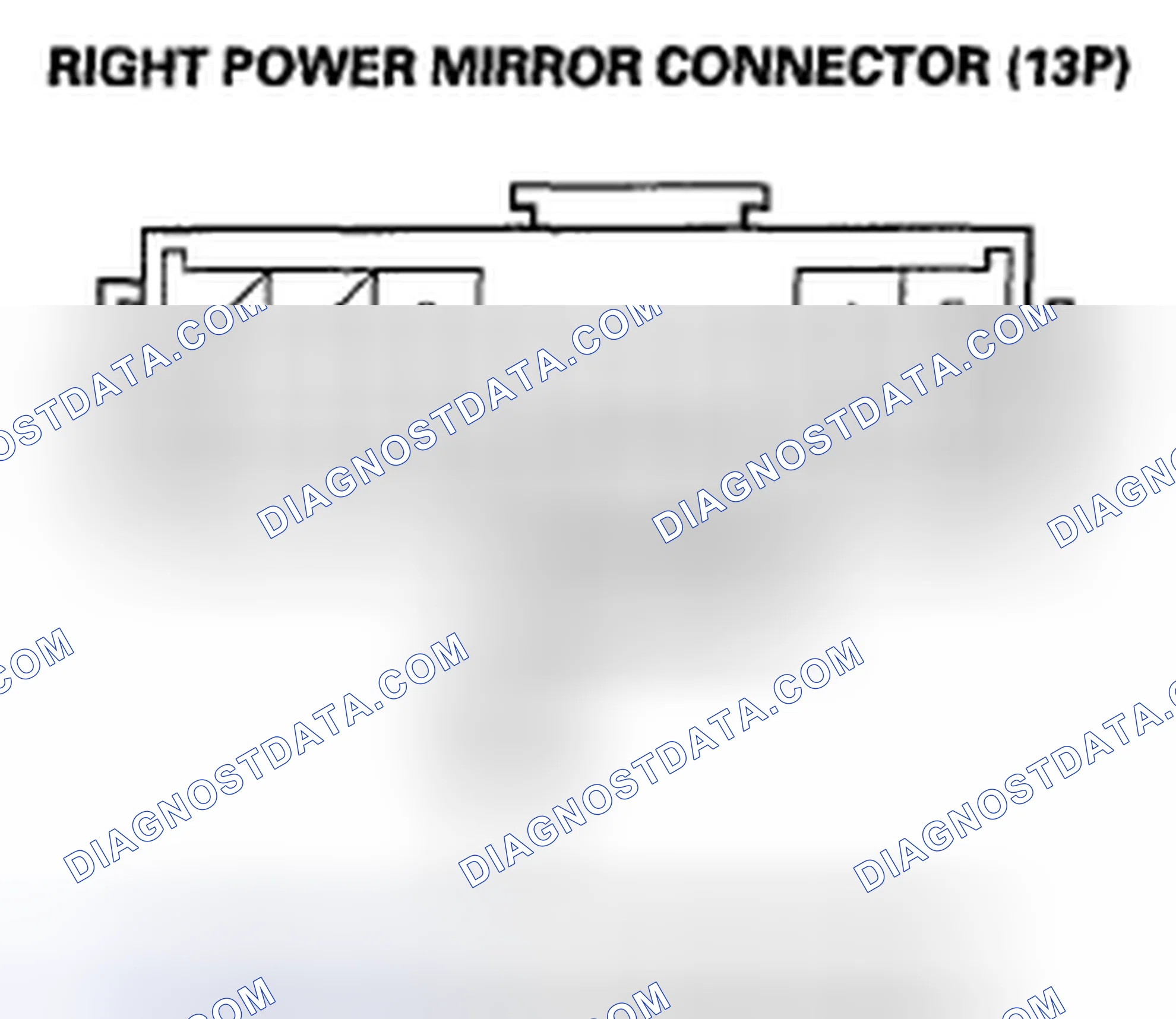 Scheme 43: DTC B1830: Right Mirror Horizontal Sensor Malfunction