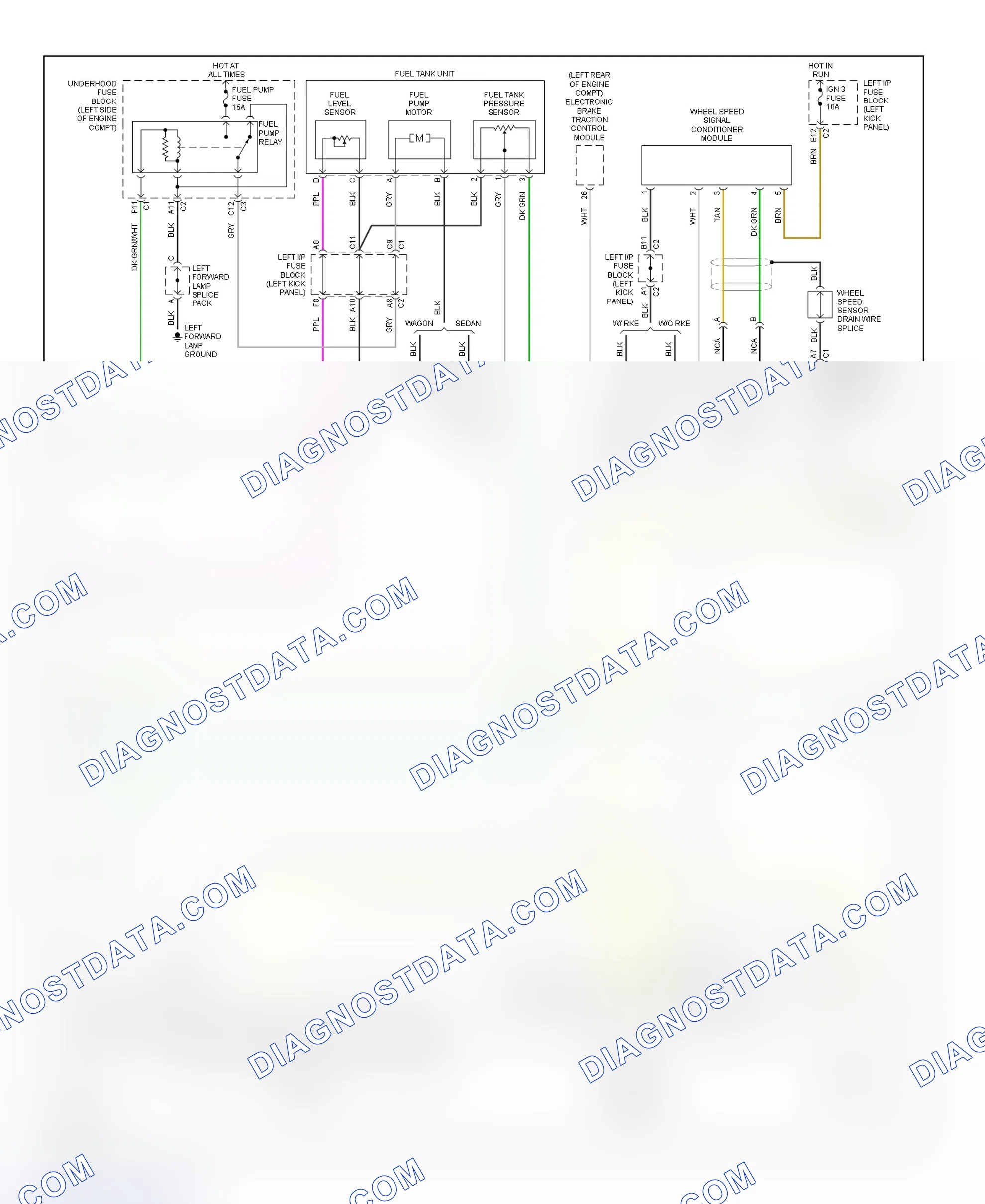 Scheme 201: PCM Wiring Diagram (Saturn L100, L200 & LW200 - 2.2L - 2 Of 4)