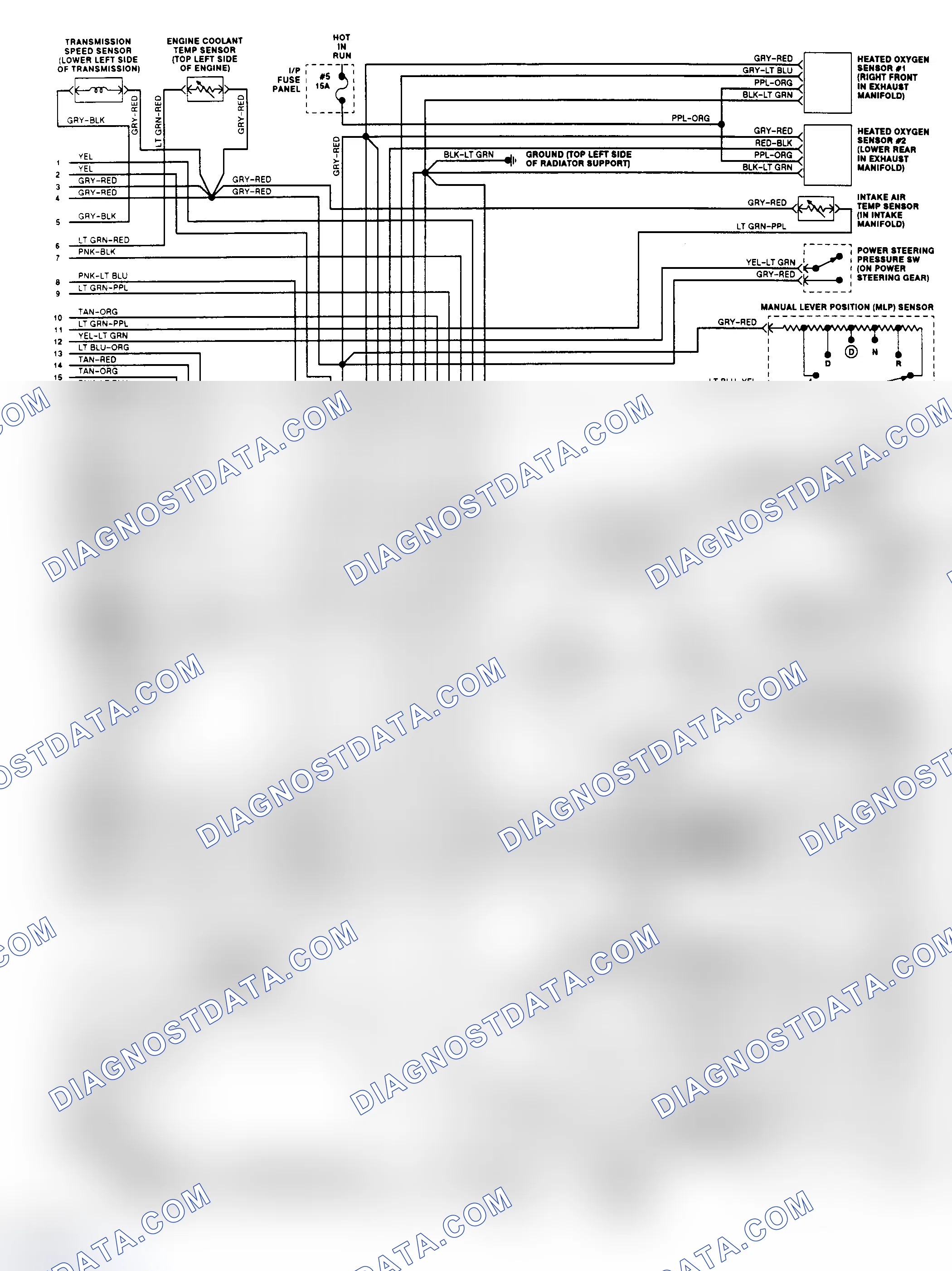 Scheme 145: EEC-IV Wiring Diagram (Sable/Taurus 3.0L Except SHO 2 of 2)