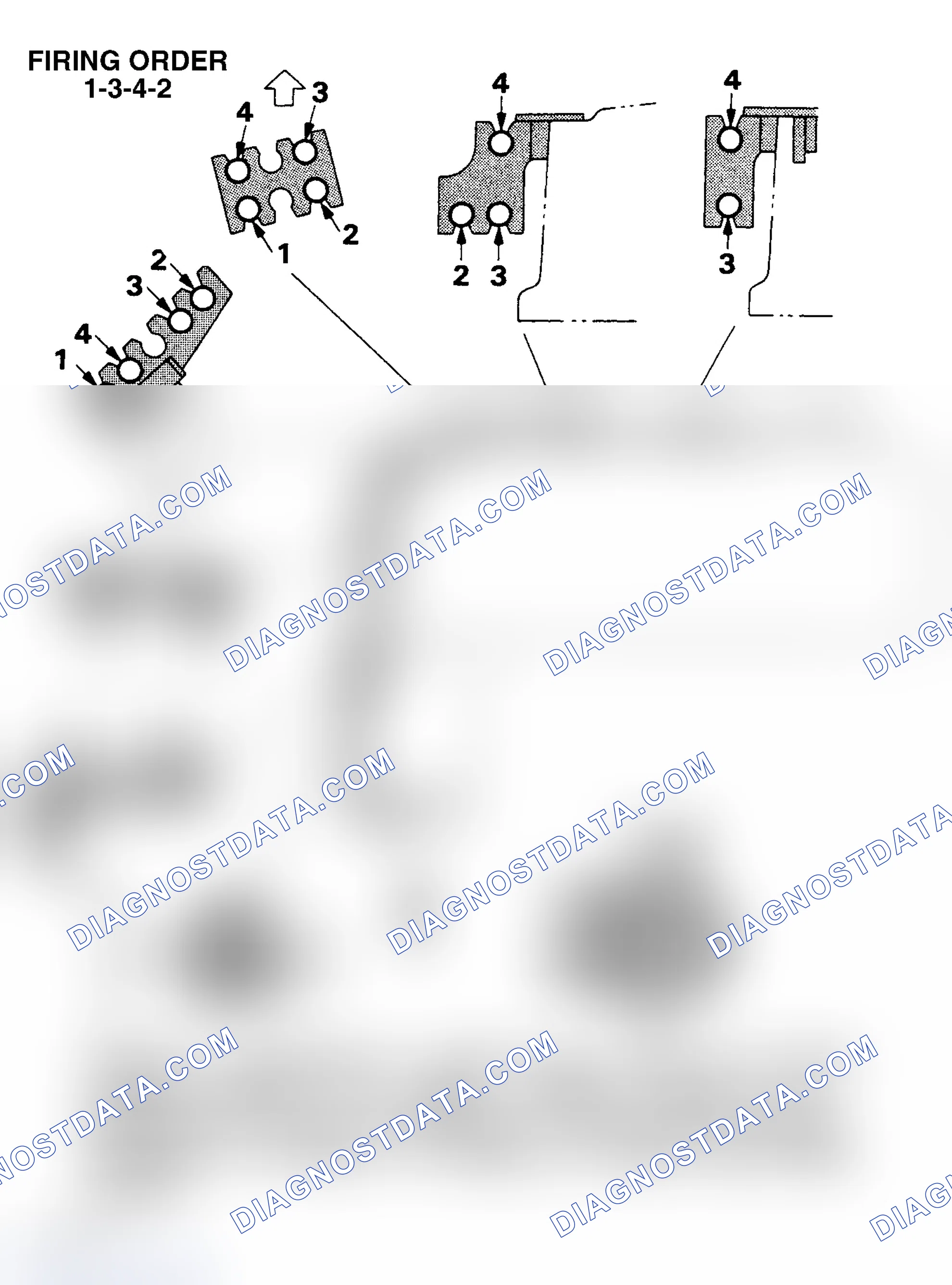 Scheme 1: Firing Order & Plug Wire Routing (1.8L SOHC)
