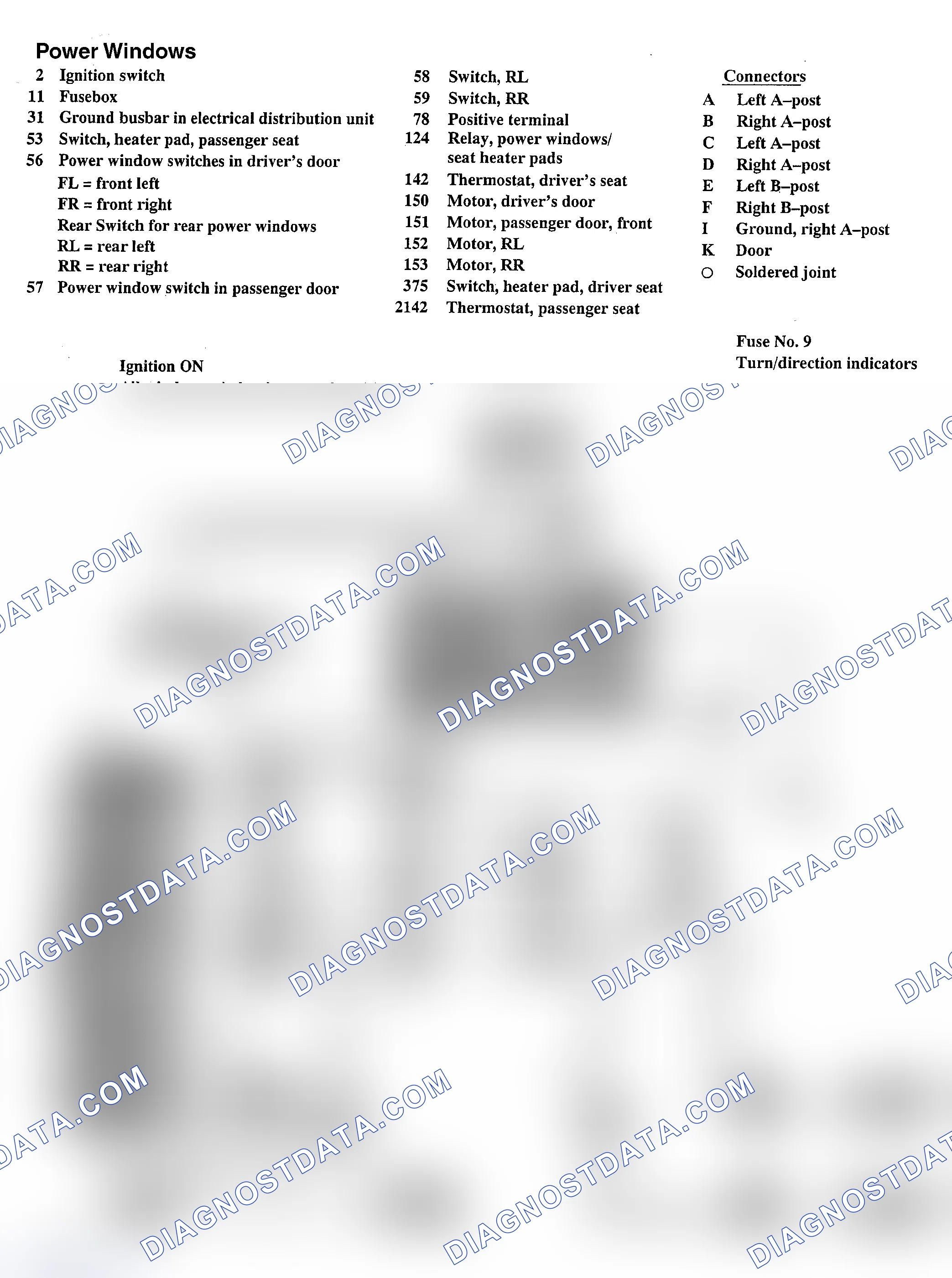Scheme 10: Power Window - 1991 740 & 940