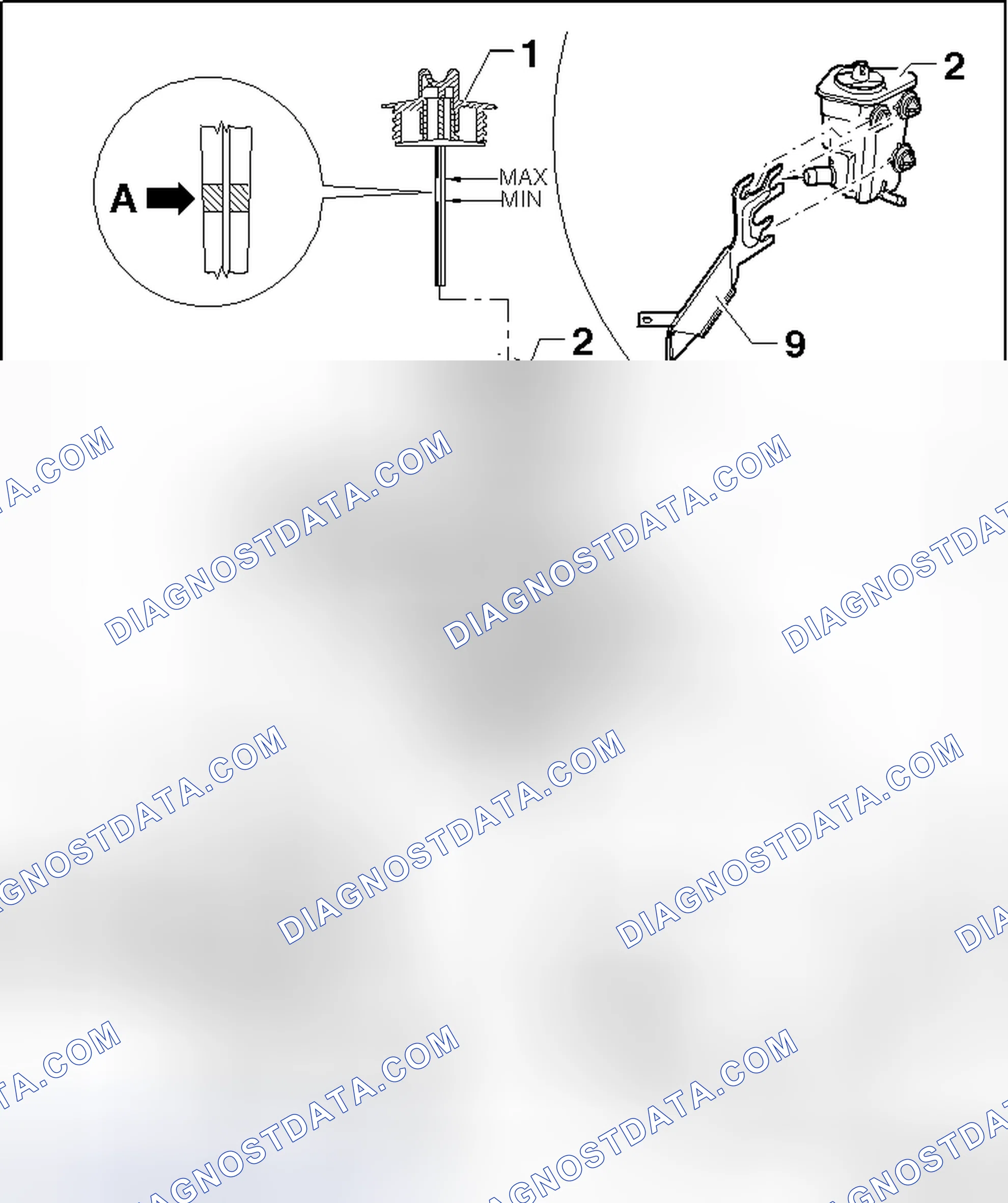 Scheme 22: POWER STEERING RESERVOIR ASSEMBLY OVERVIEW
