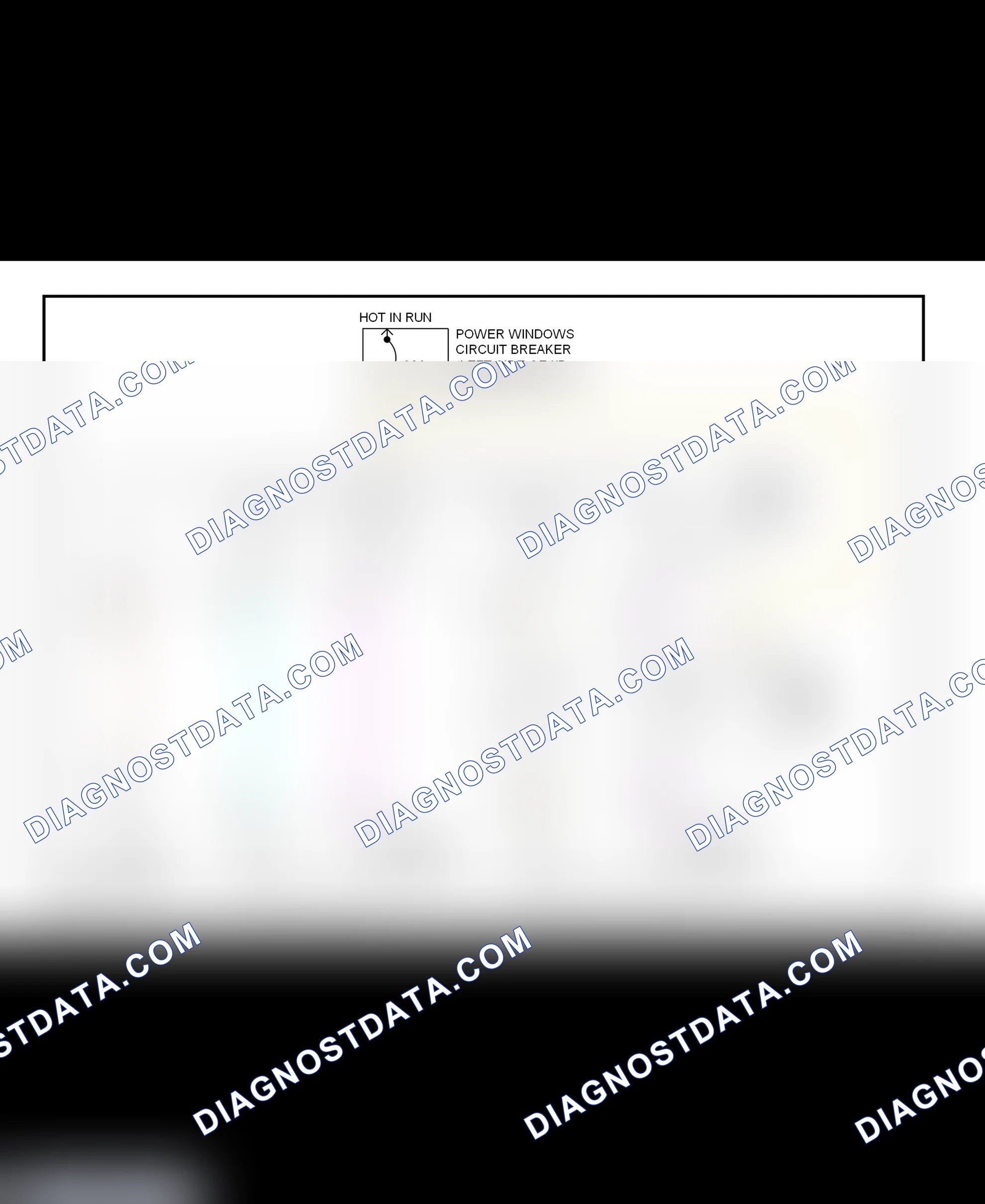 Scheme 4: Power Window System Wiring Diagram