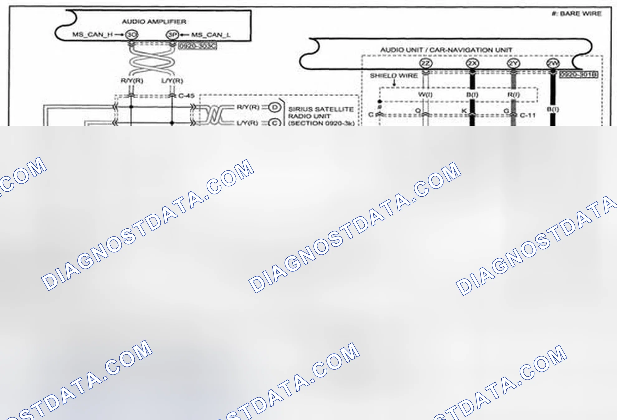 Scheme 312: Audio System (Bose® Type Audio) Wiring Diagram - 0920-3i (1 Of 2)