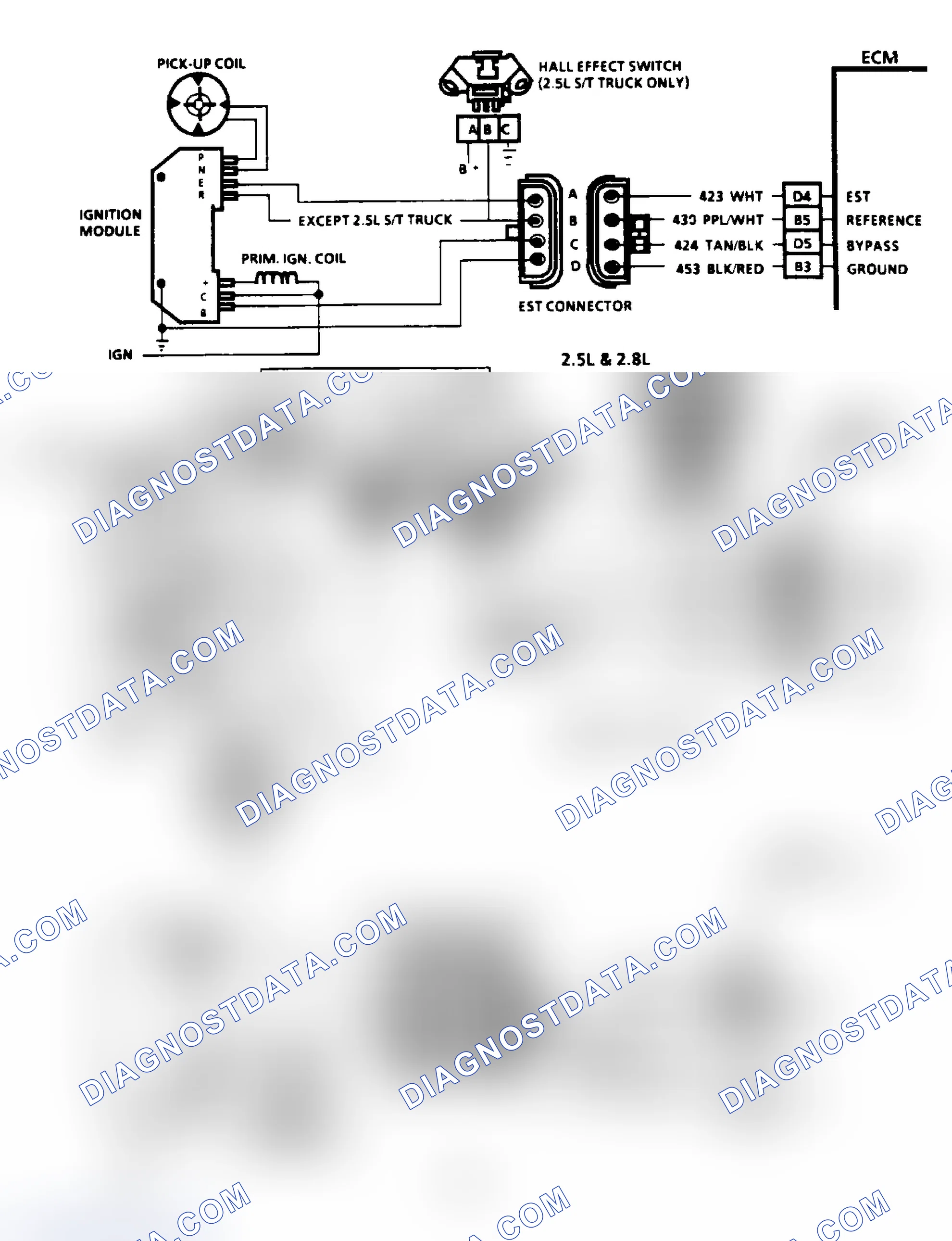 Scheme 71: Code 42: EST With HEI Ignition Circuit Diagram