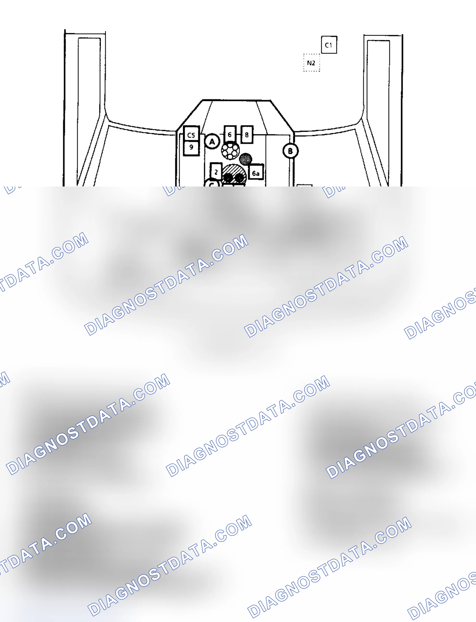 Scheme 145: Component Locations for "G" Series 7.4L
