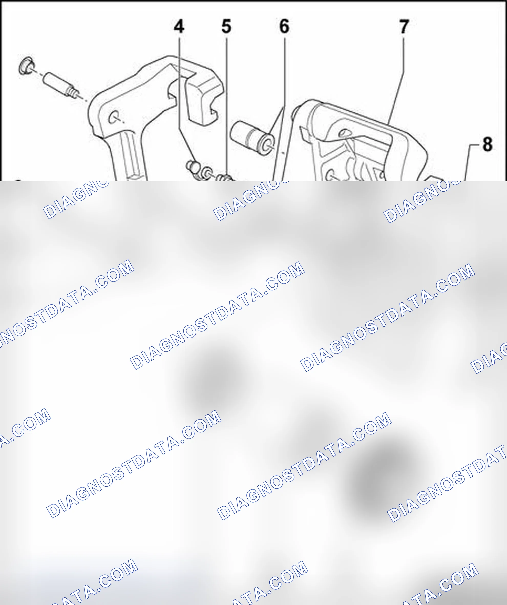 Scheme 126: Brake caliper, servicing