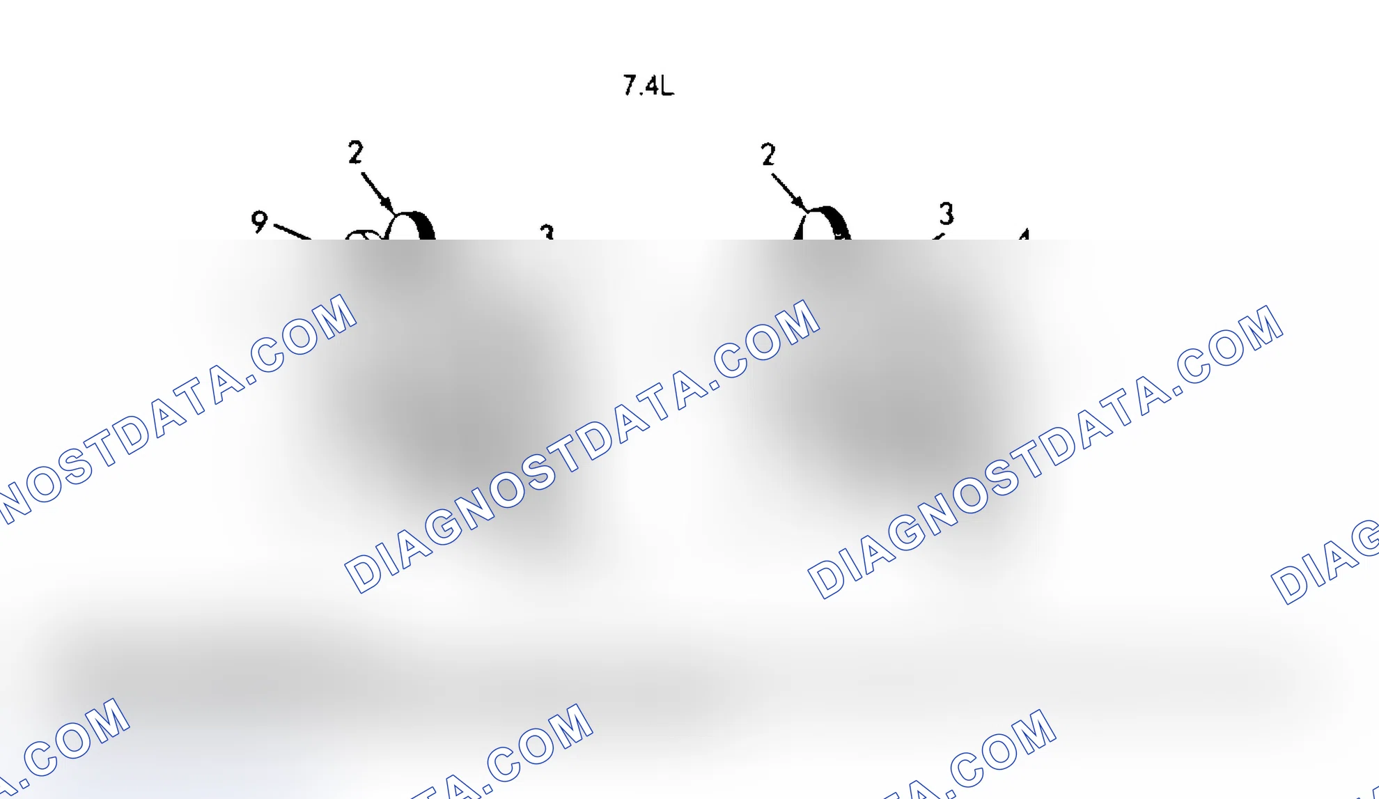 Scheme 6: SERPENTINE BELT ROUTING (7.4L)