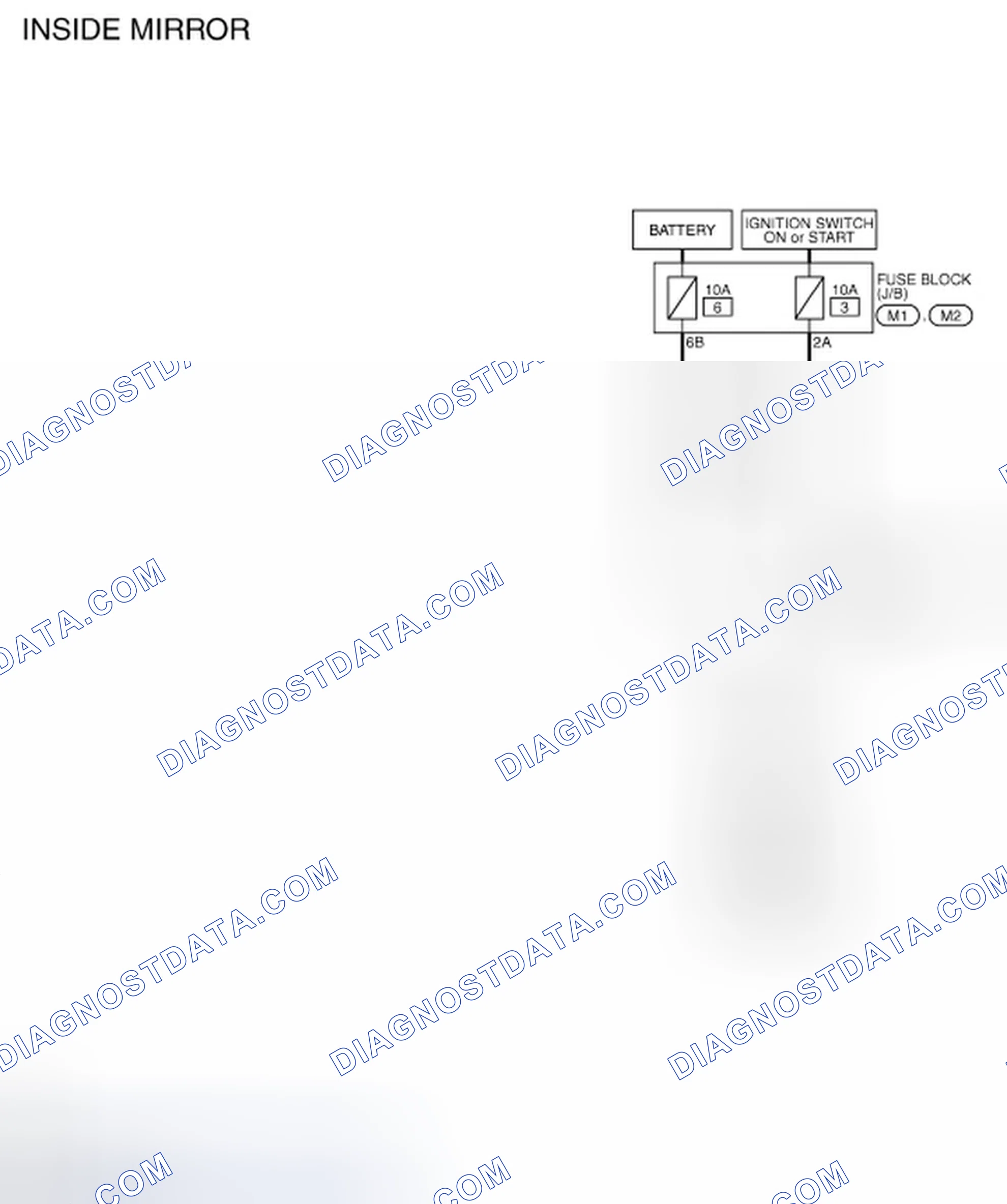 Scheme 30: WIRING DIAGRAM - INSIDE MIRROR SYSTEM