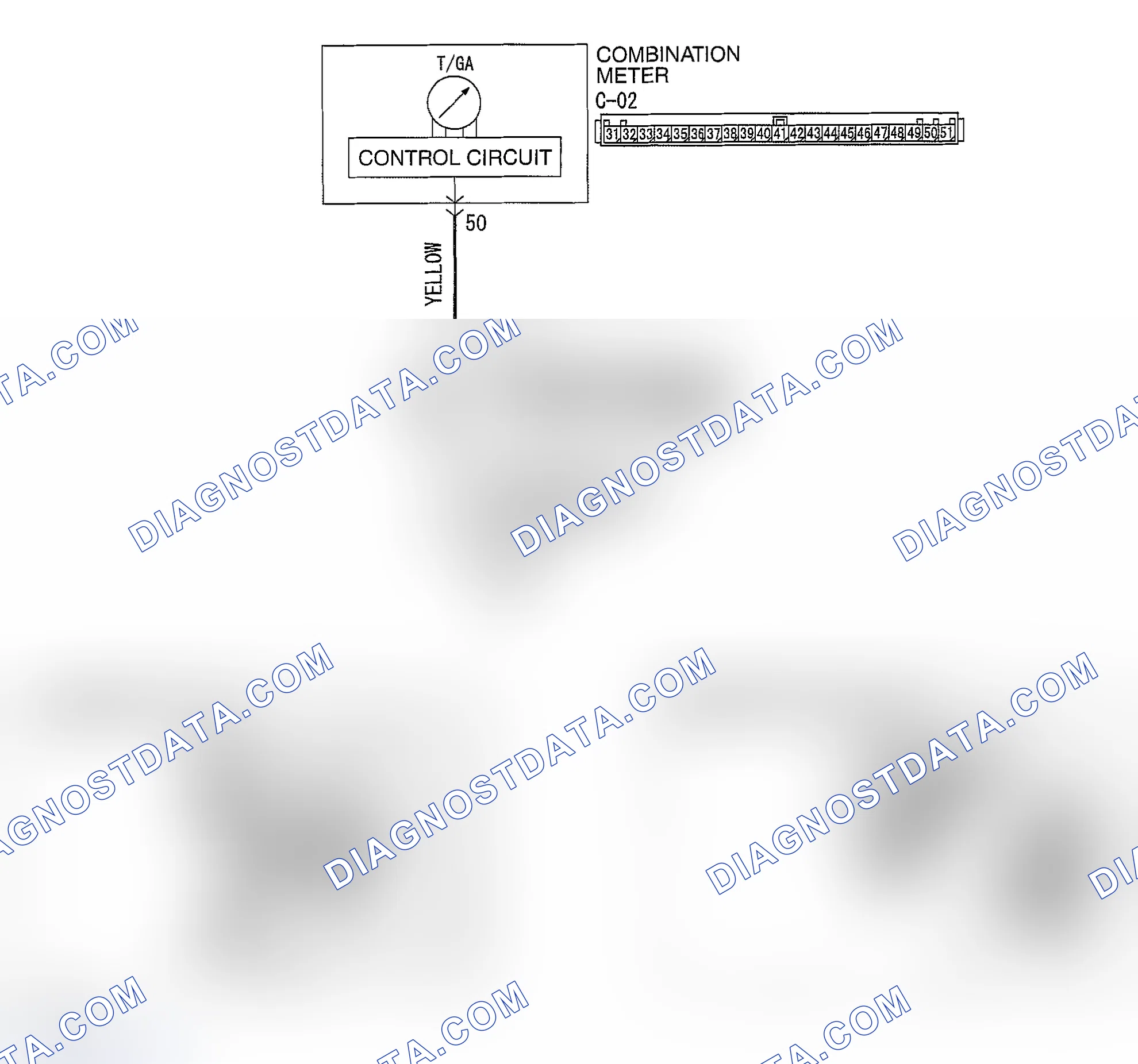 Scheme 195: INSPECTION PROCEDURE 4: ENGINE COOLANT TEMPERATURE GAUGE DOES NOT WORK.