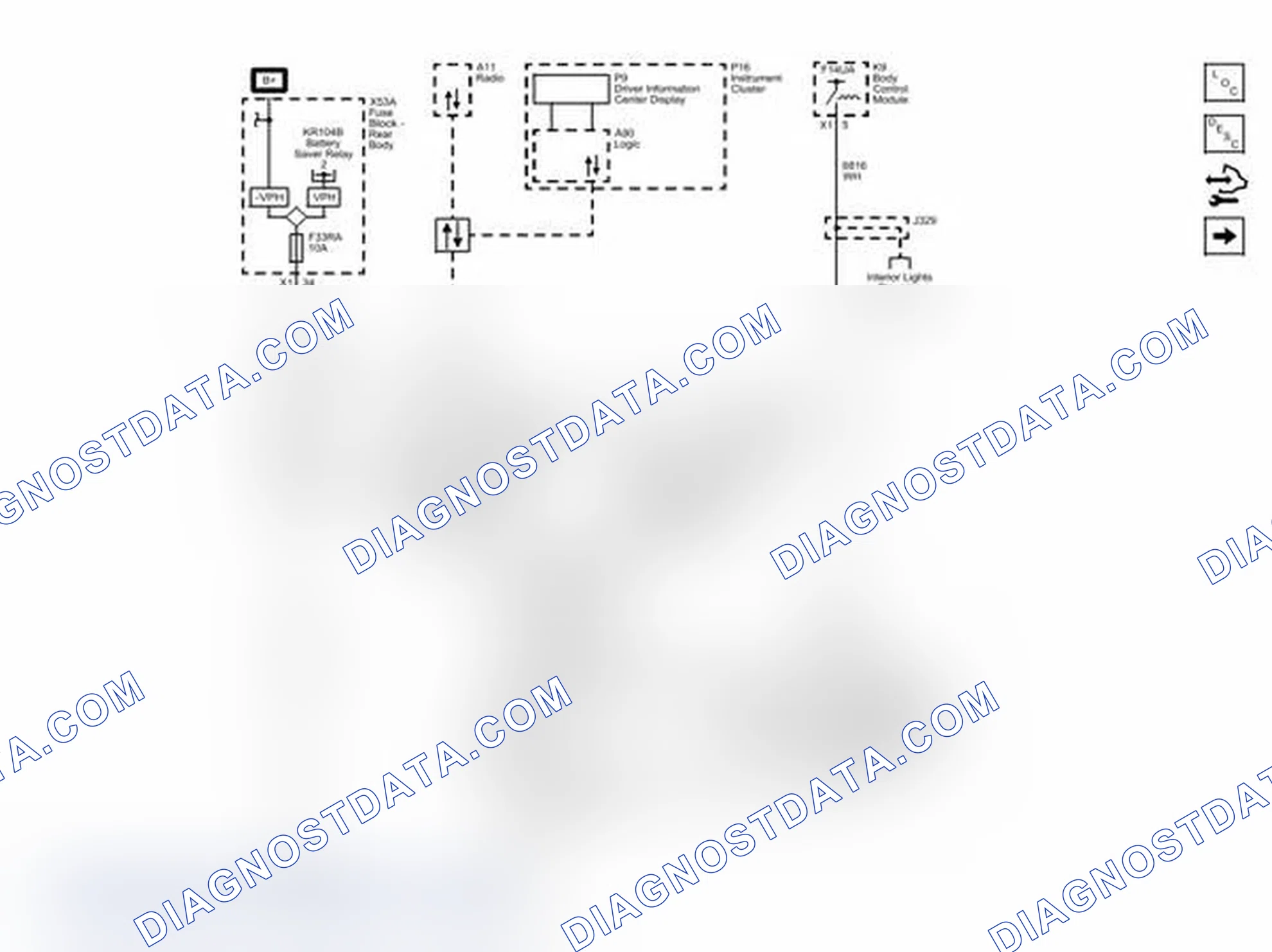 Scheme 1: Park Assist - Power, Ground, Serial Data and Control (UD7 or UDF)