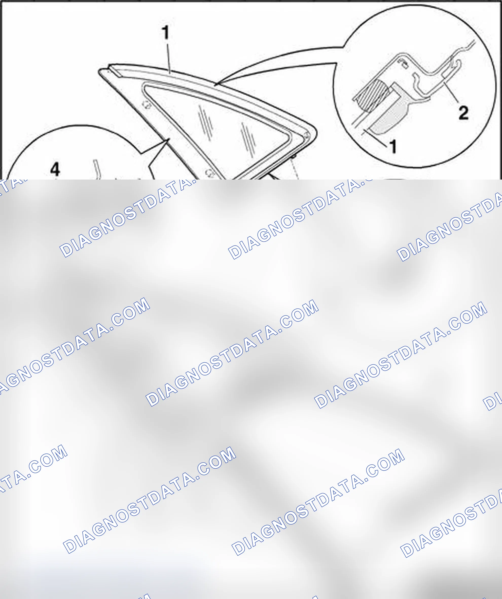 Scheme 207: Side window with gloss package - assembly overview