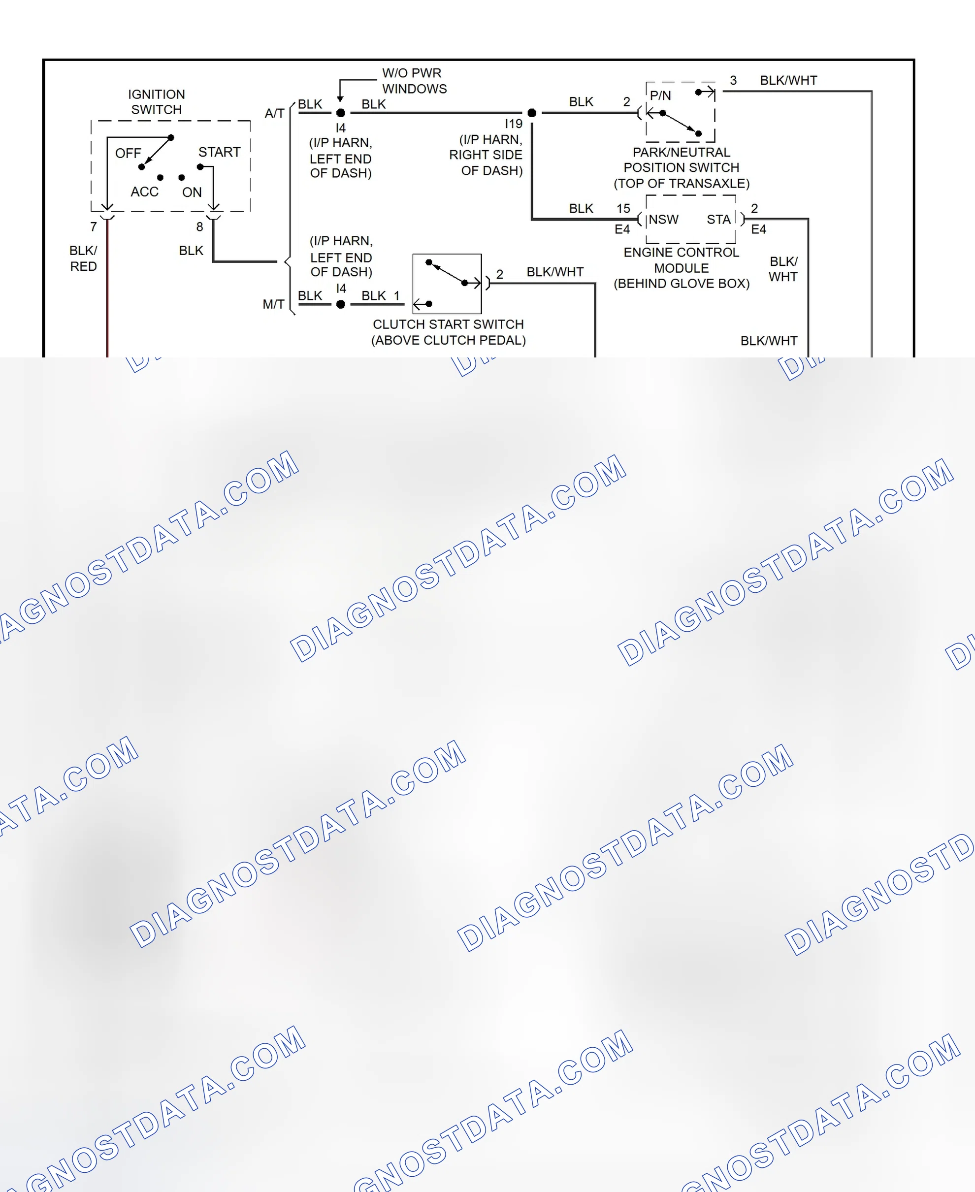 Fig. 11: Starting System Wiring Diagram