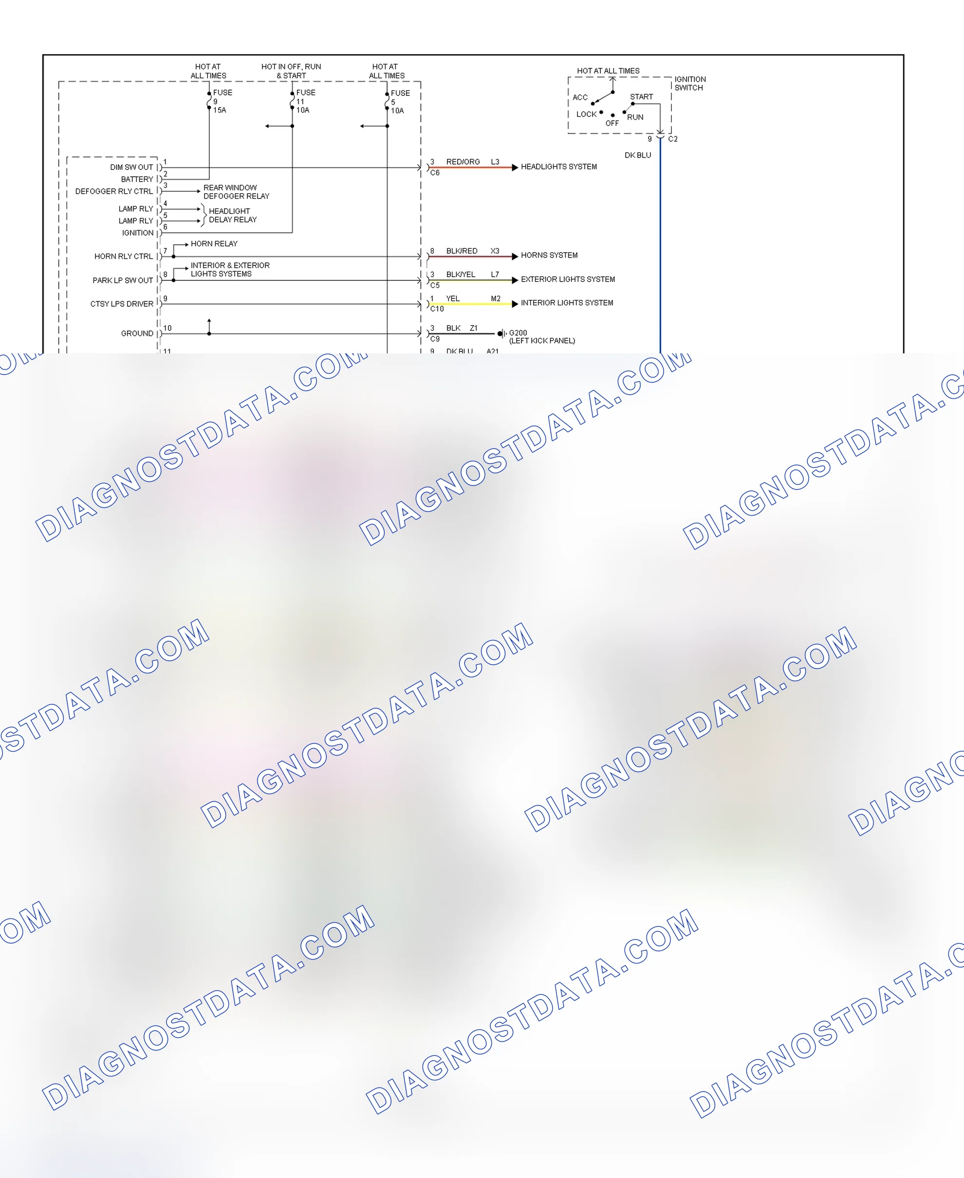Scheme 74: BCM Wiring Diagram (Breeze, Cirrus & Stratus)