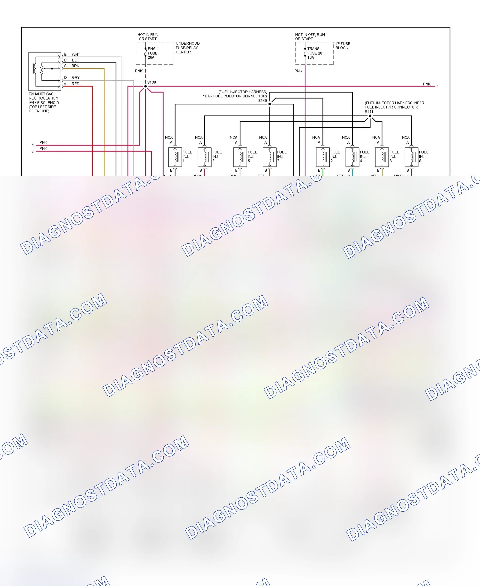 Scheme 61: PCM Wiring Diagram (Express & Savana - 7.4L - 2 Of 4)