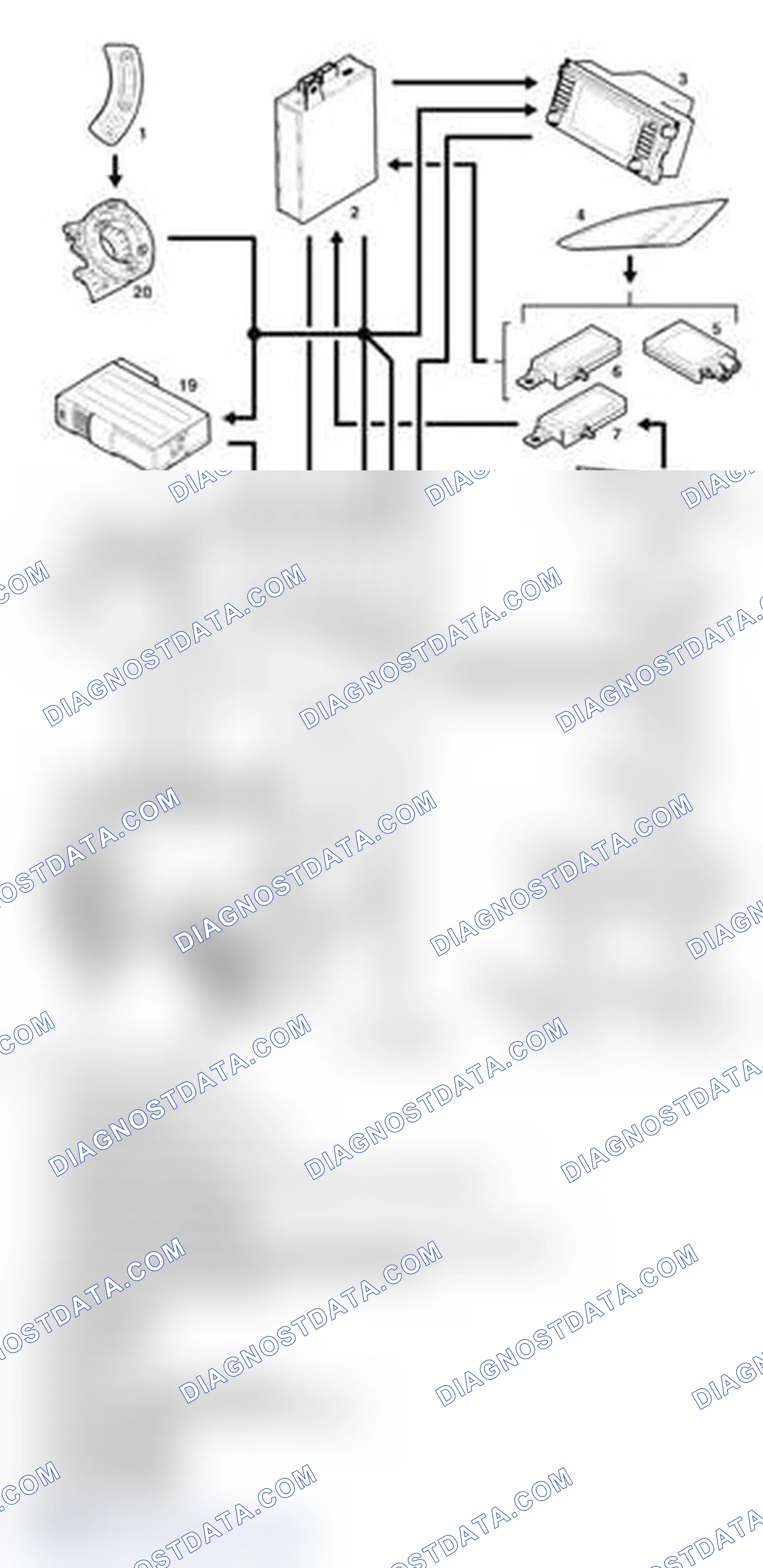 Scheme 4: Multi-Function Display Audio Control Diagram-Up to 2005 MY